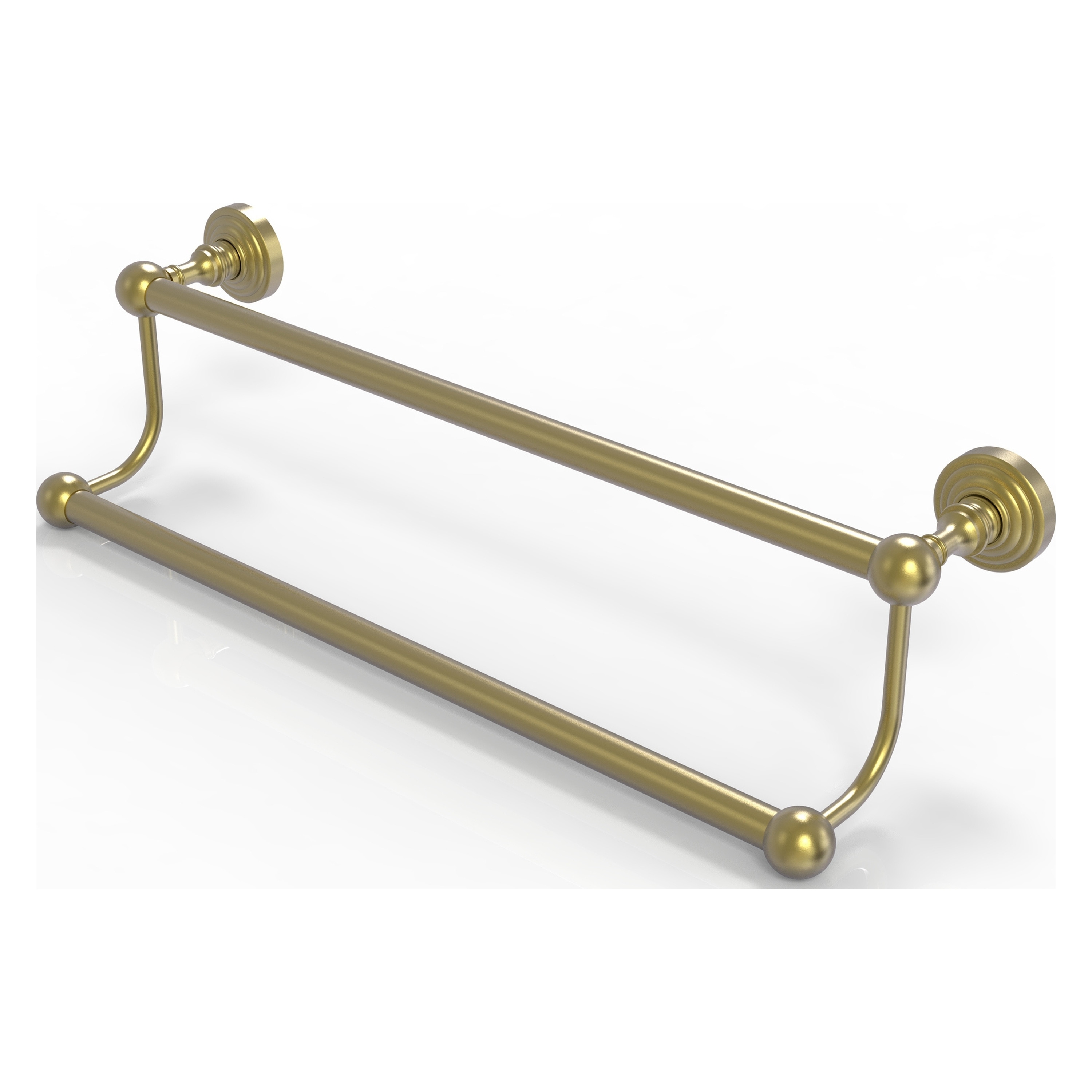 Allied Brass WP-72/30-SBR Waverly Place 30-in double Satin Brass Wall mount Double Towel Bar