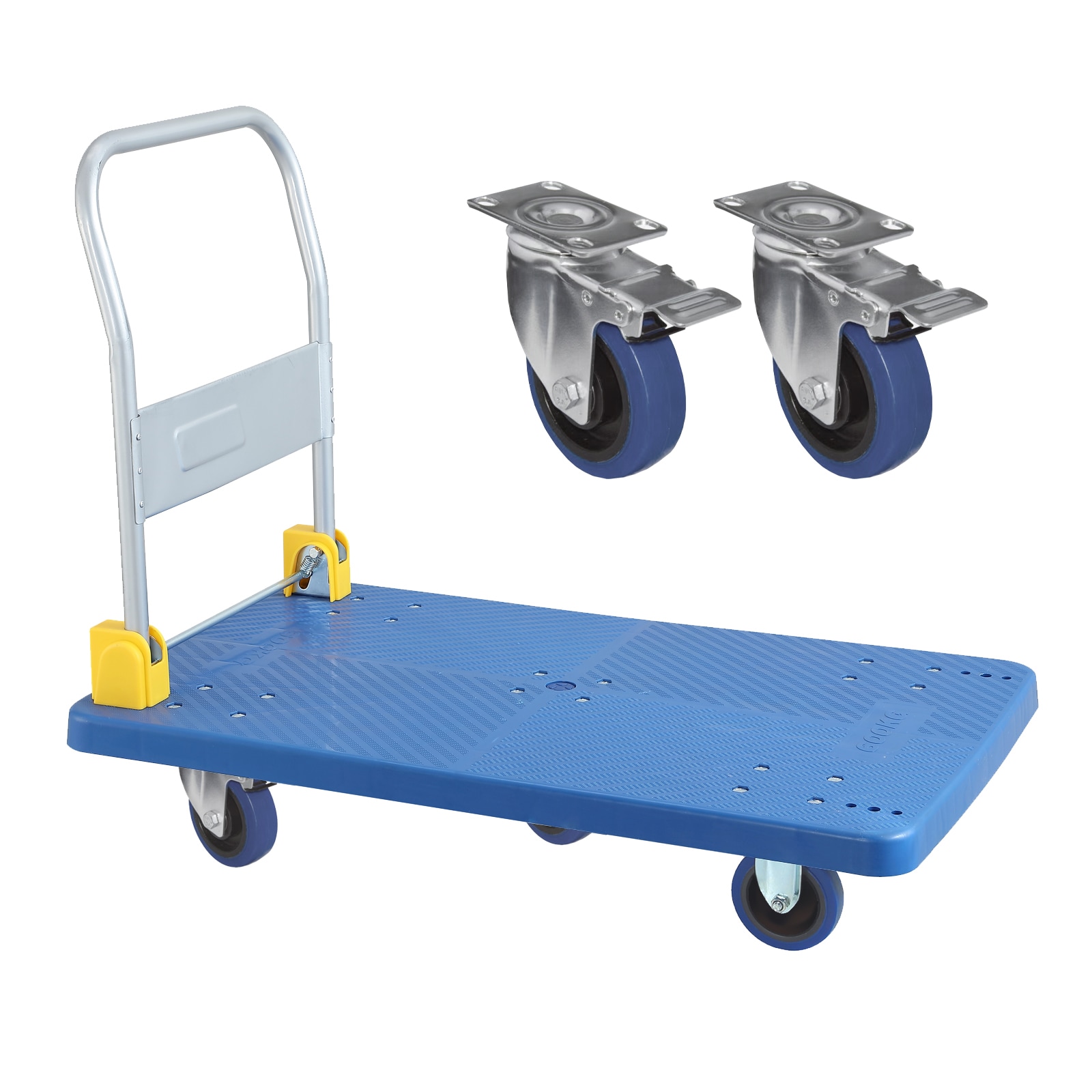 Maocao Hoom FZ67836 1320-lb Capacity 5 -Wheel Blue Steel Standard duty platform truck