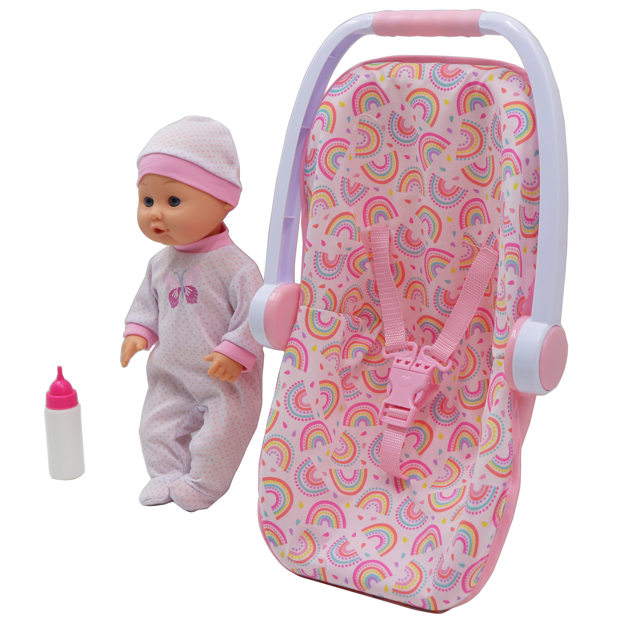 Gigo Toys Role Play 16 Inch Baby Doll Set with Carrier, Milk Bottle ...