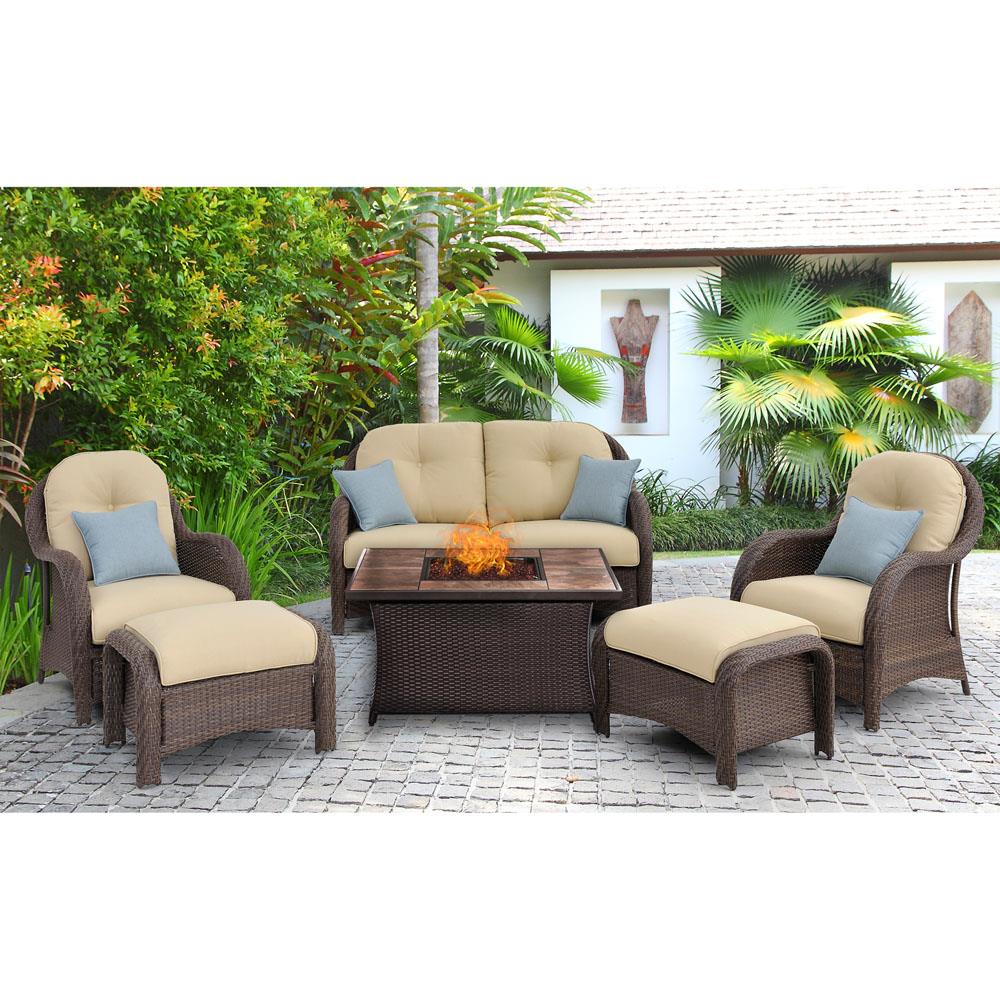Hanover NEWPT6PCFP-CRM-TN Patio-Conversation-Sets - View #8