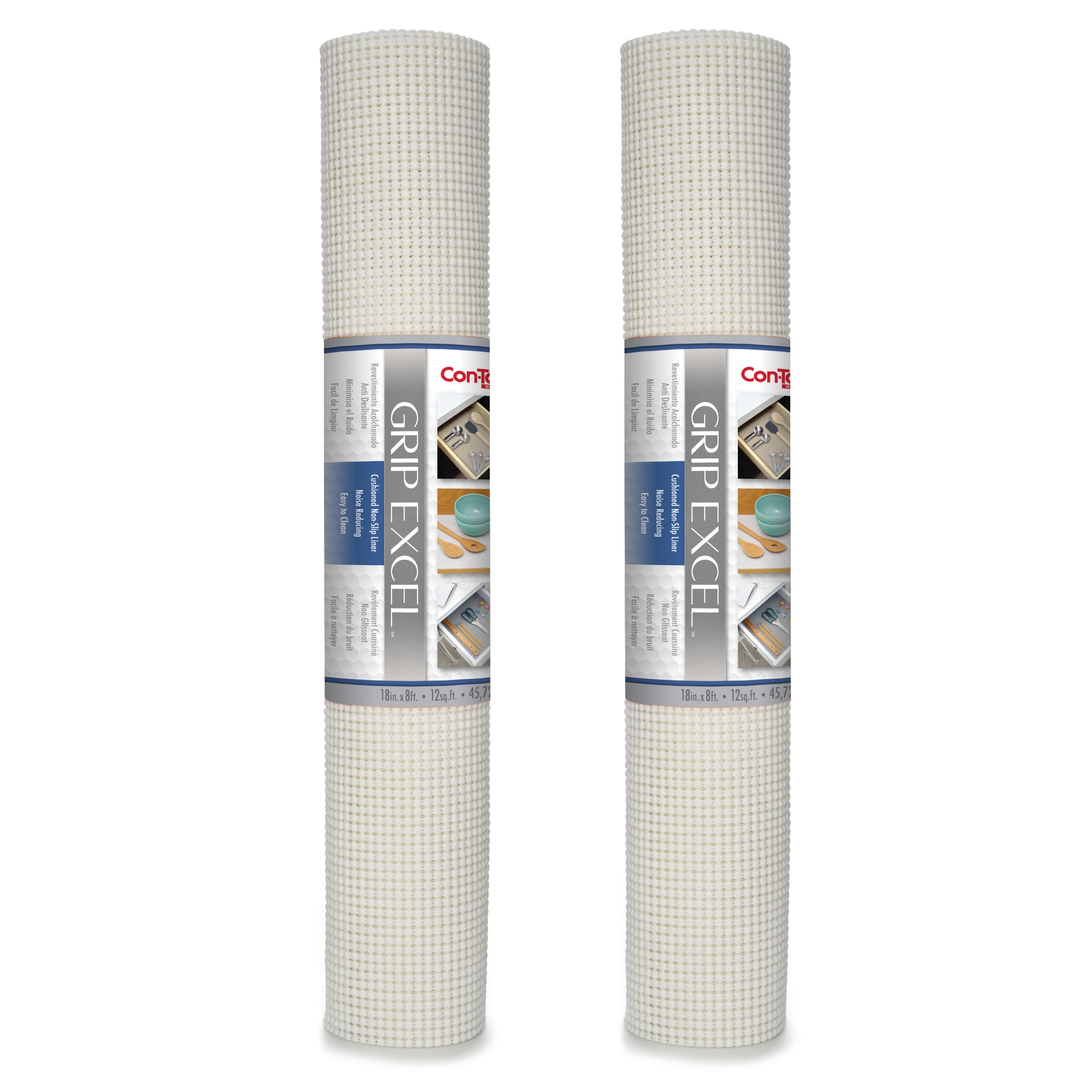 Con-Tact 08F-18CX52-2RAZ 18-Inches x 8-ft White Shelf liner