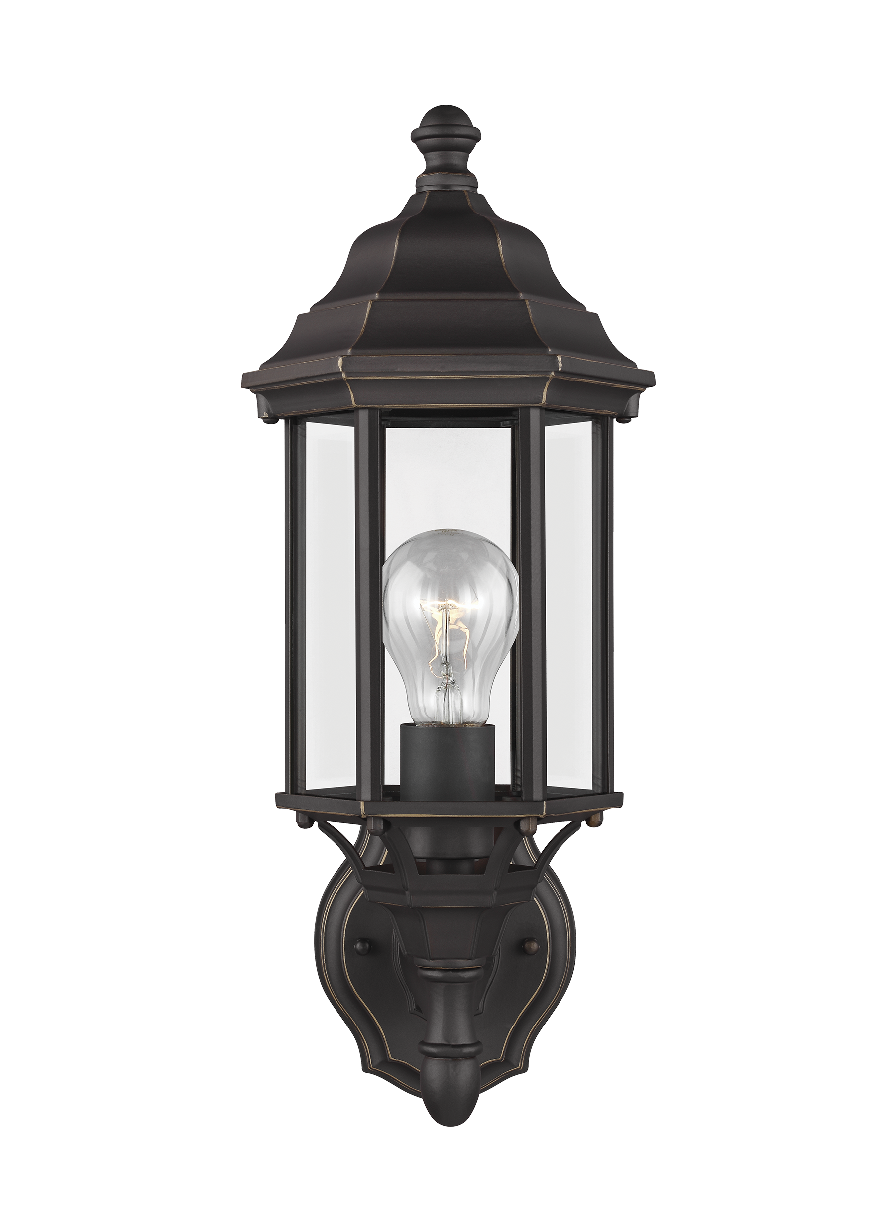 Generation Lighting 8538701-71 Sevier 1 -Light 16.2500-in H Antique Bronze Hardwired Outdoor Wall Light