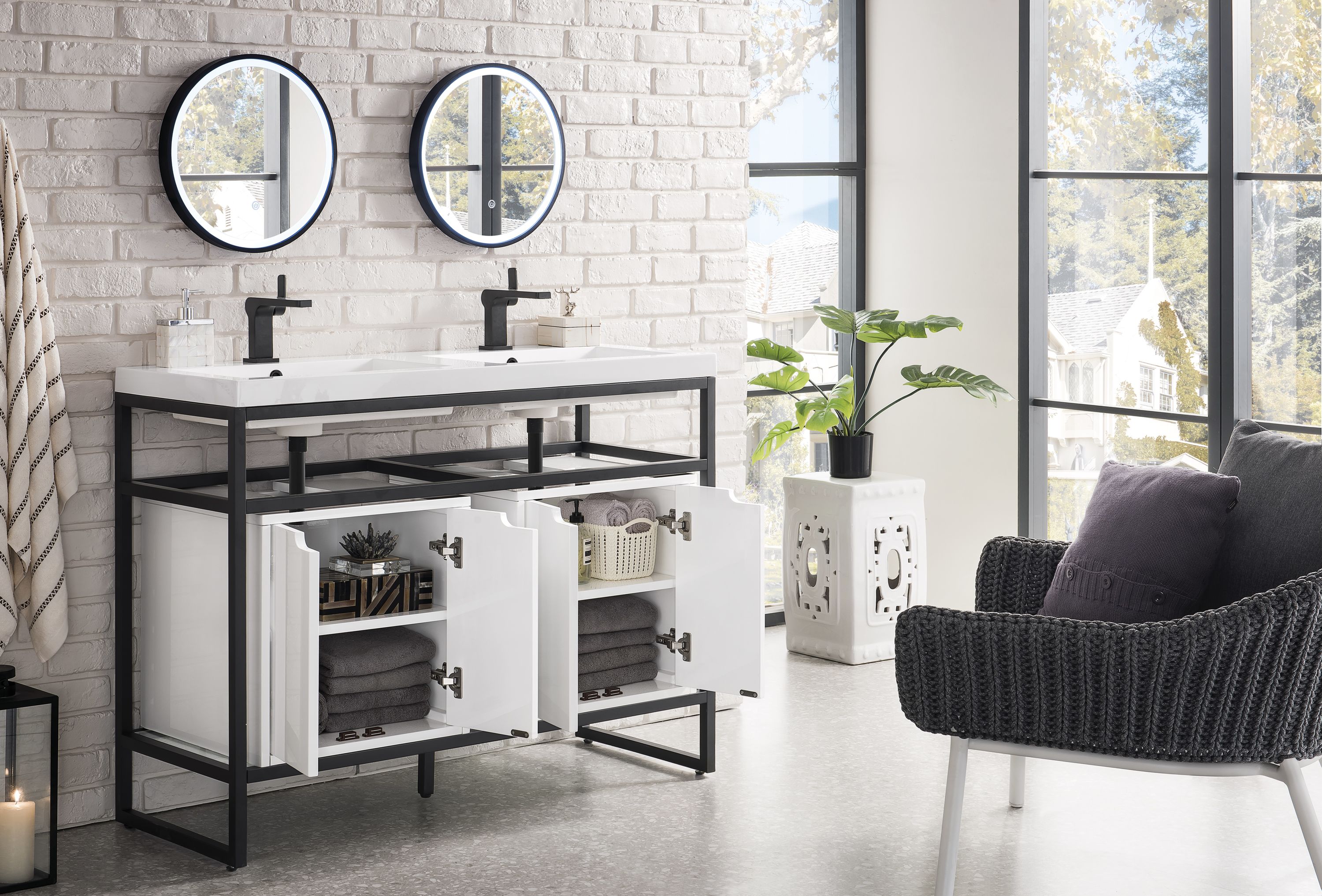 James Martin Vanities C105V47MBKSCGWWG2 Console-Sinks - View #4