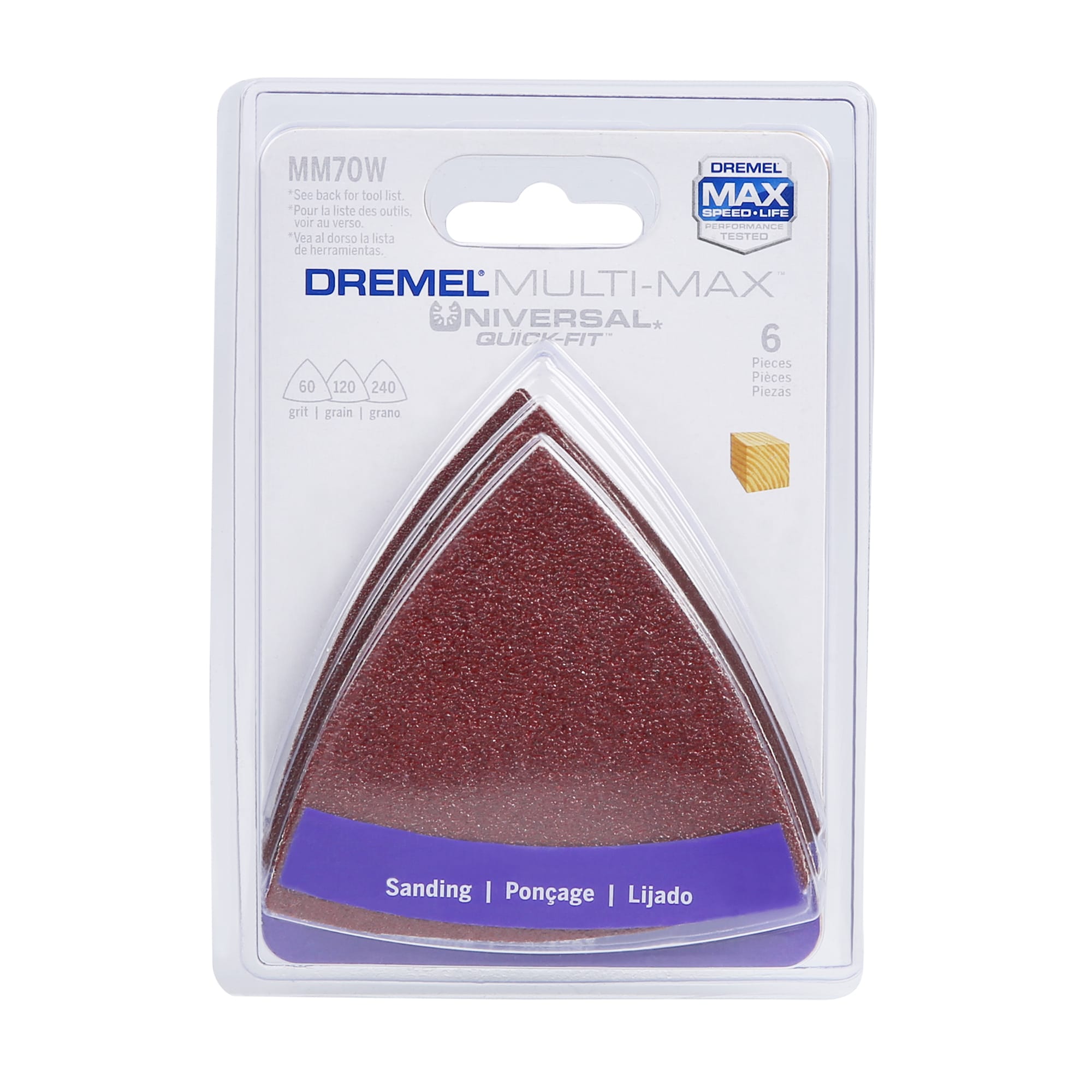 Dremel Multi Max Paint Removal 240/120/60-Grit Sandpaper Assortment  (6-Pack) - Power Townsend Company