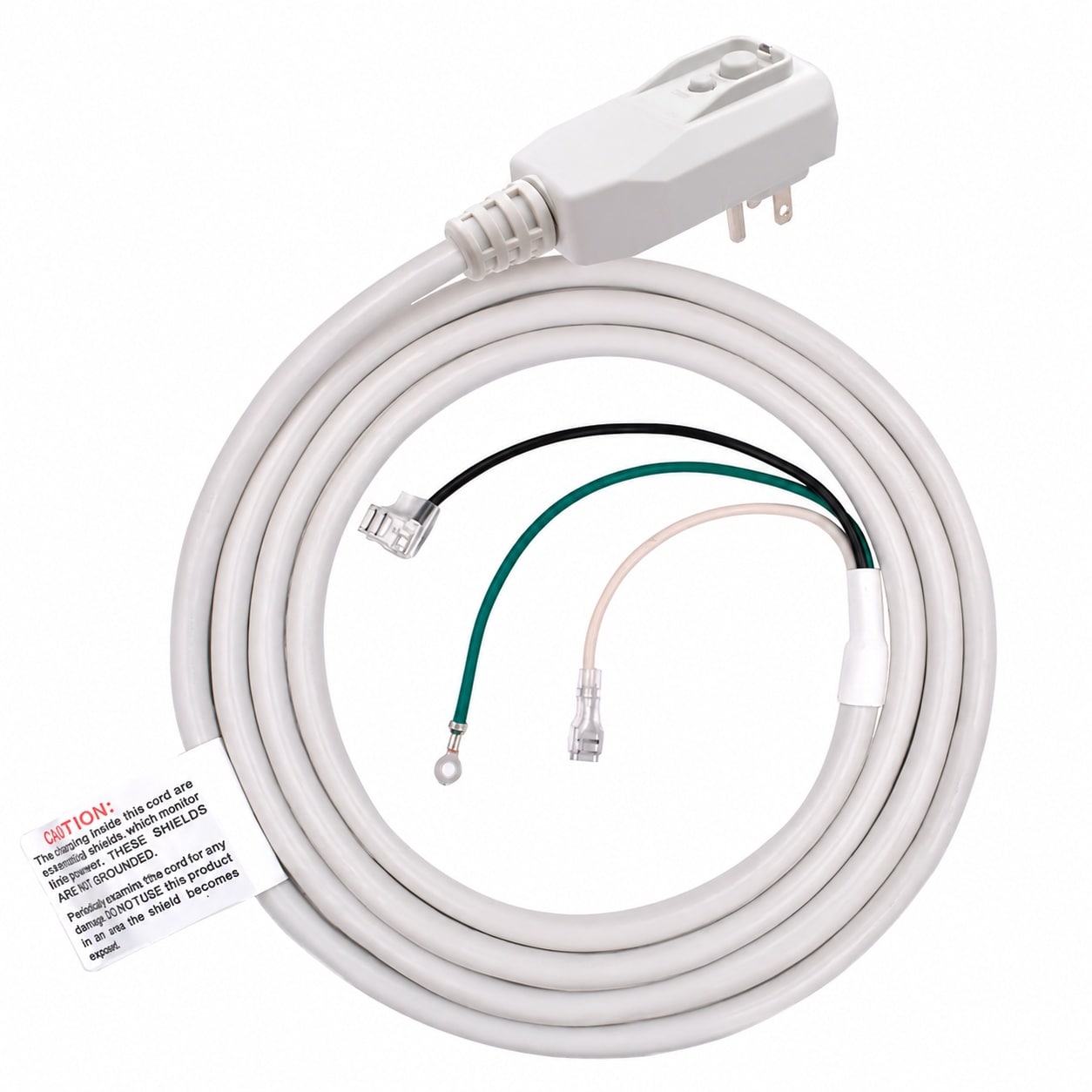 Phyfalip  LCDI Power Cord Plug for Air Conditioner 14AWG 7 5FT 120V 15A 1800W NEMA 5 15P UL Certified Leakage Current Detection Interrupter 1 pack