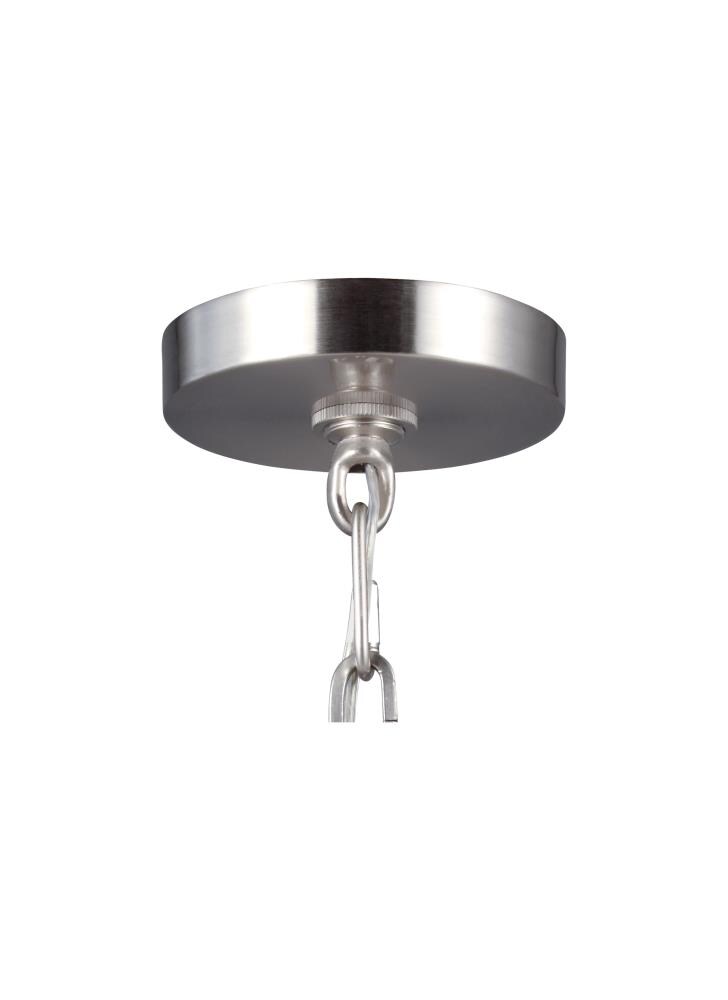 Frontage Satin Nickel and Clear Glass Pendant Light