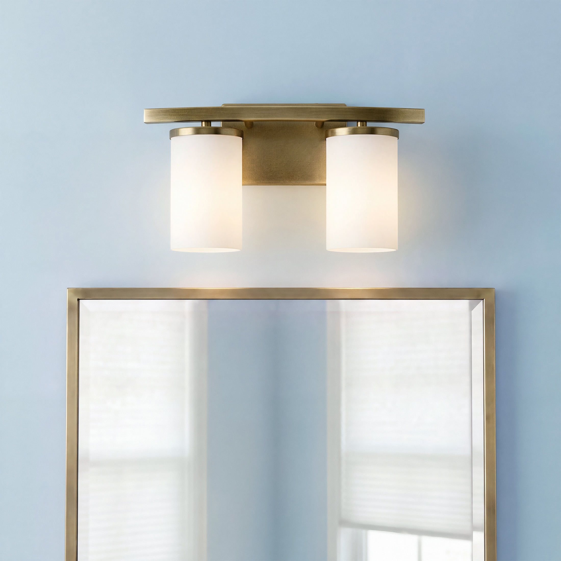 Kichler Crosby 15.25-in 2 Light Gold Modern/contemporary Bathroom Vanity light