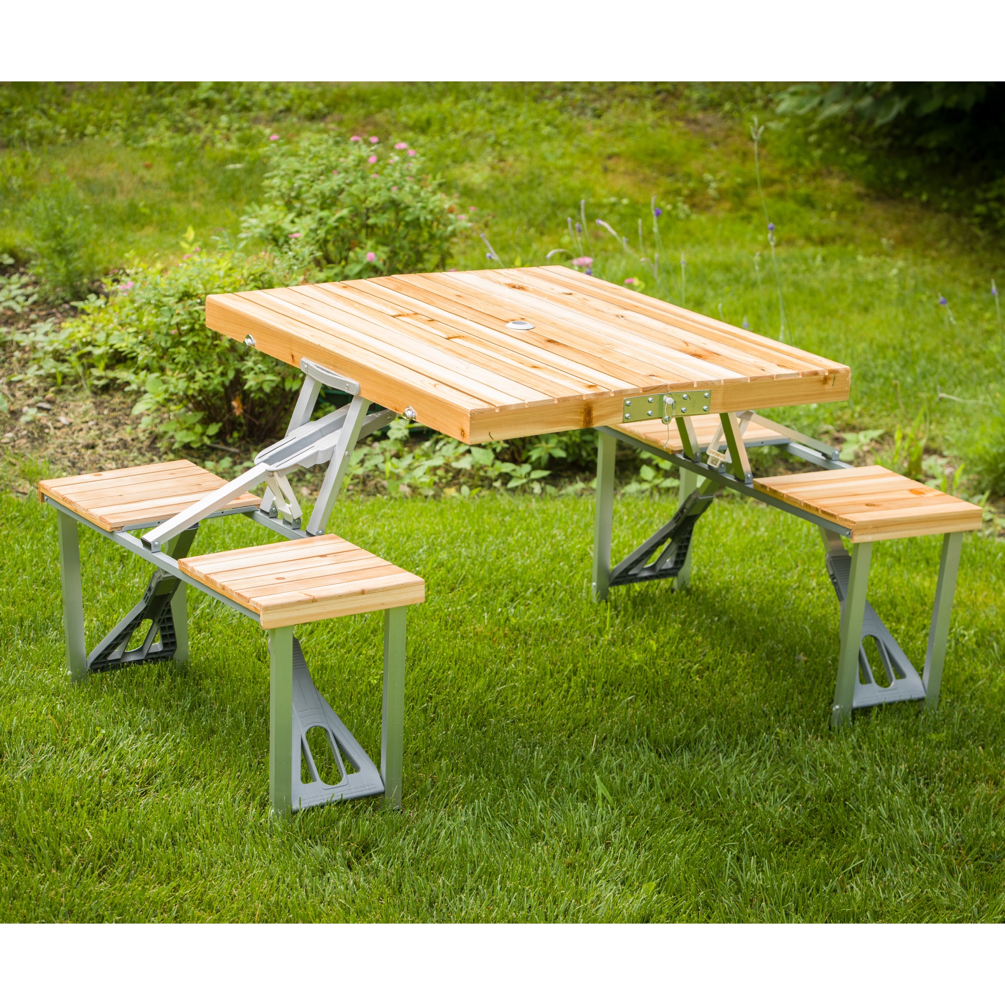 8 Ft. Heavy Duty Wood Picnic Table - Furniture Leisure