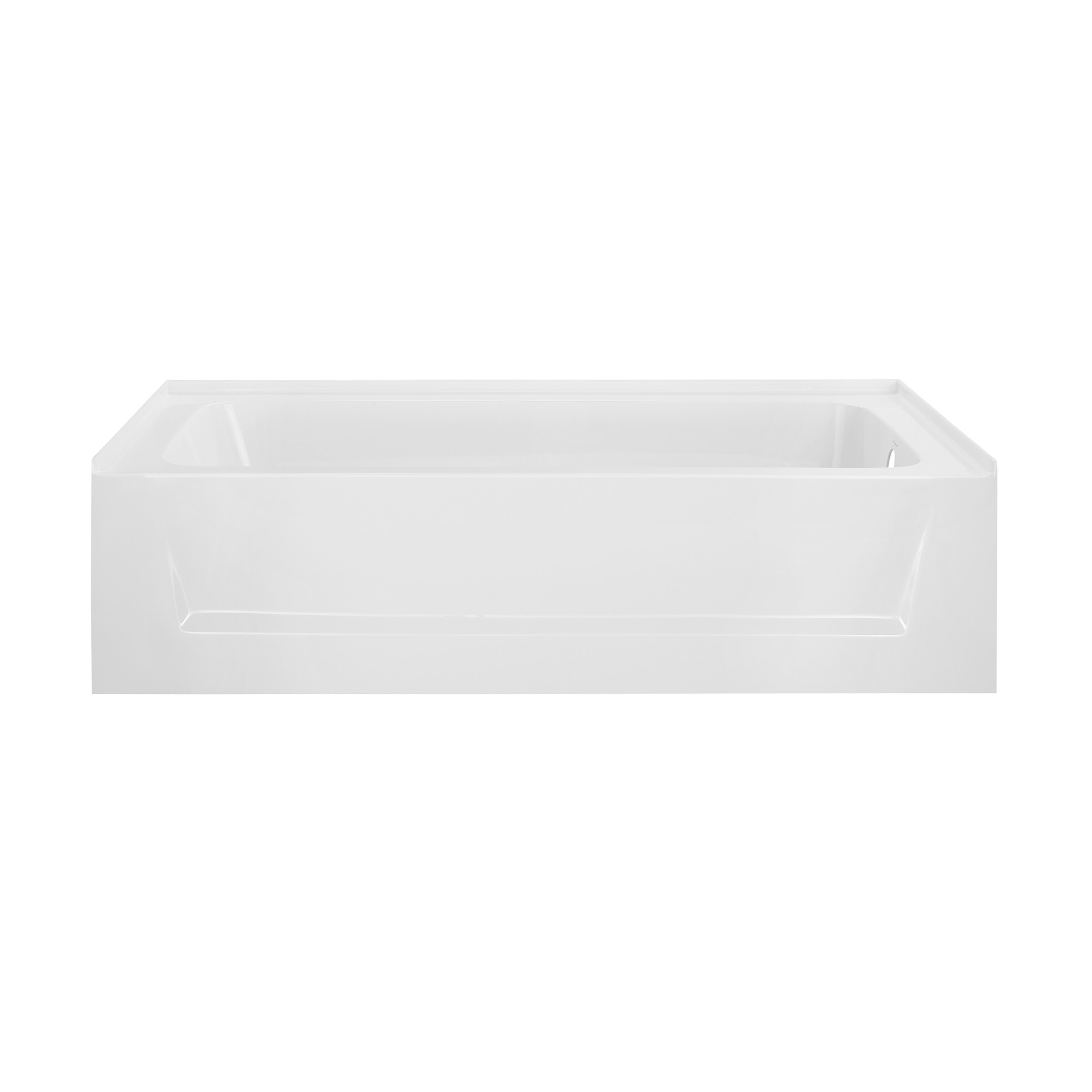 Swiss Madison SM-25-ABTOU04WH Tours 60-in x 30-in Glossy White Acrylic Rectangular Alcove Soaking bathtub ( Right Drain )