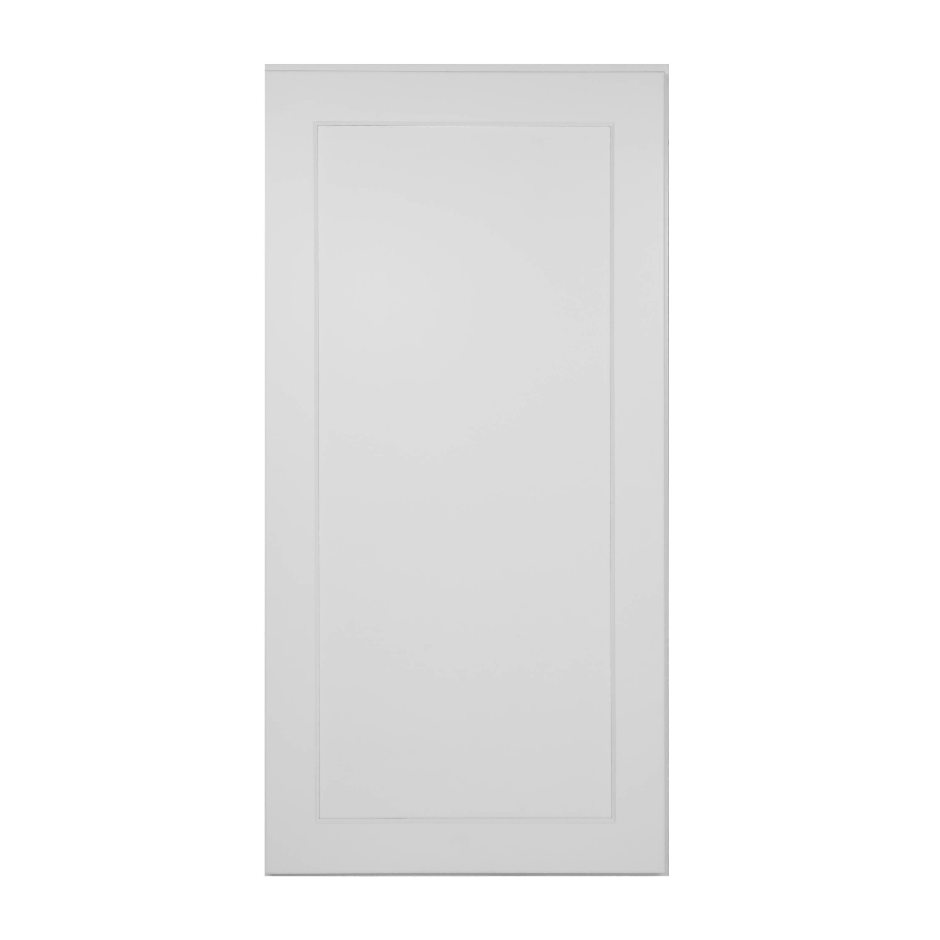HomLux 18-in W x 36-in H x 12-in D Shaker Dove Painted Wall Ready to Assemble (RTA) Plywood Cabinet Recessed Panel Shaker