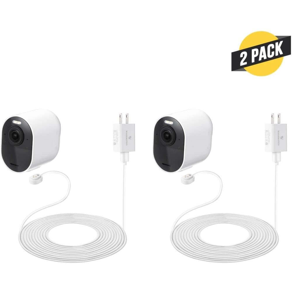 Wasserstein Arlo Ultra Pro 3, Pro 4 Outdoor 25ft White Extension (2-Pack) in the Security Camera Accessories department at Lowes.com