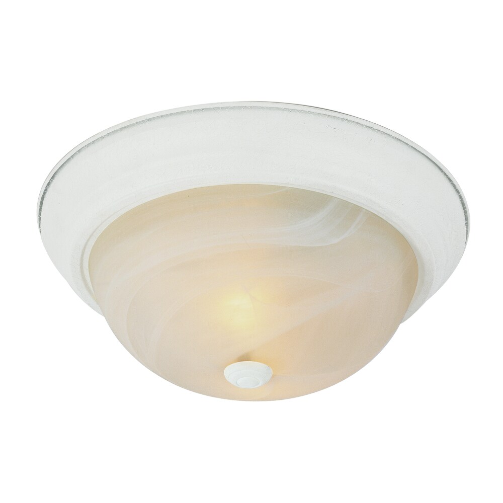 Trans Globe 13617 AW Browns 2-Light 6-in Antique White Flush Mount Light