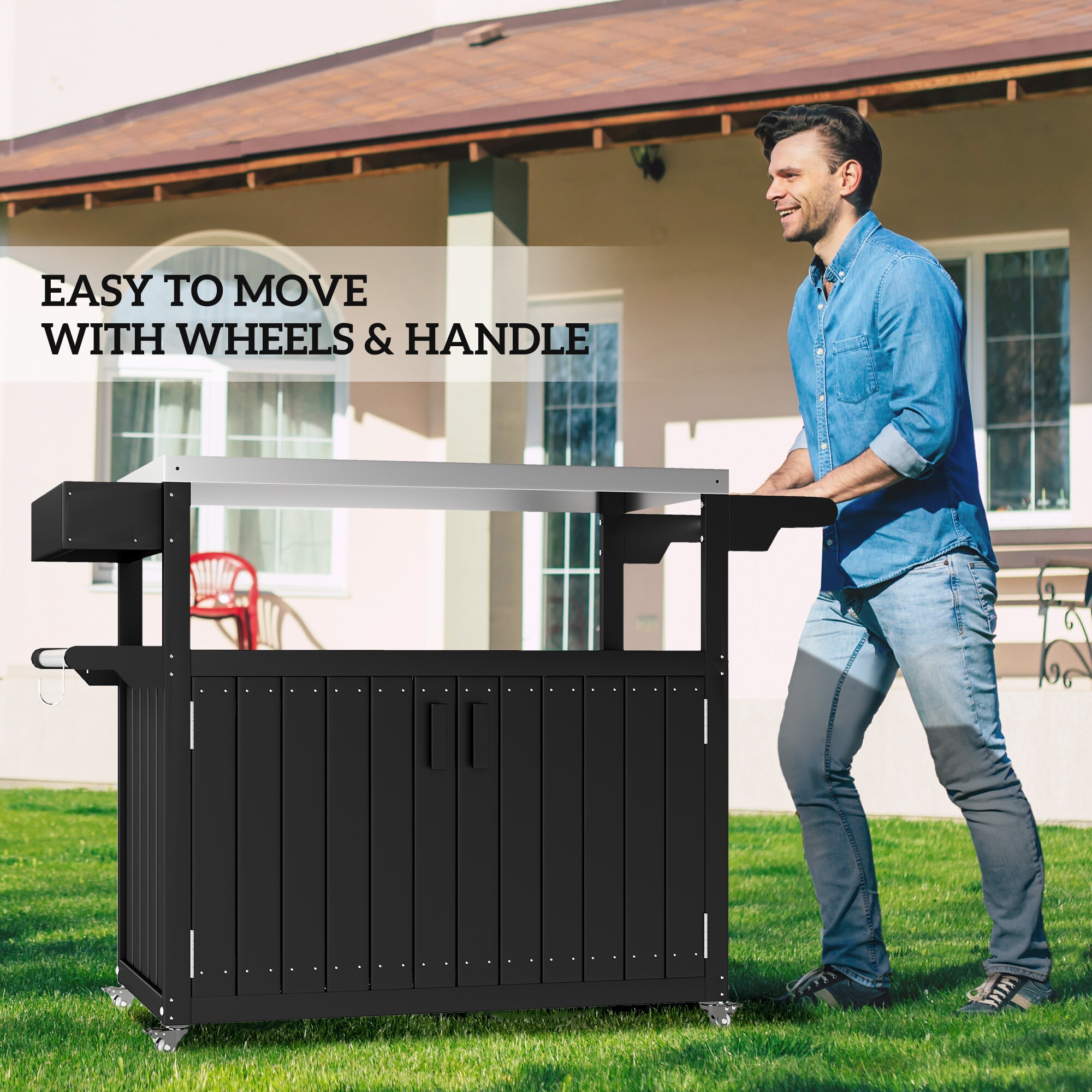 Outsunny 84G-747V00BK Outdoor-Carts - View #7