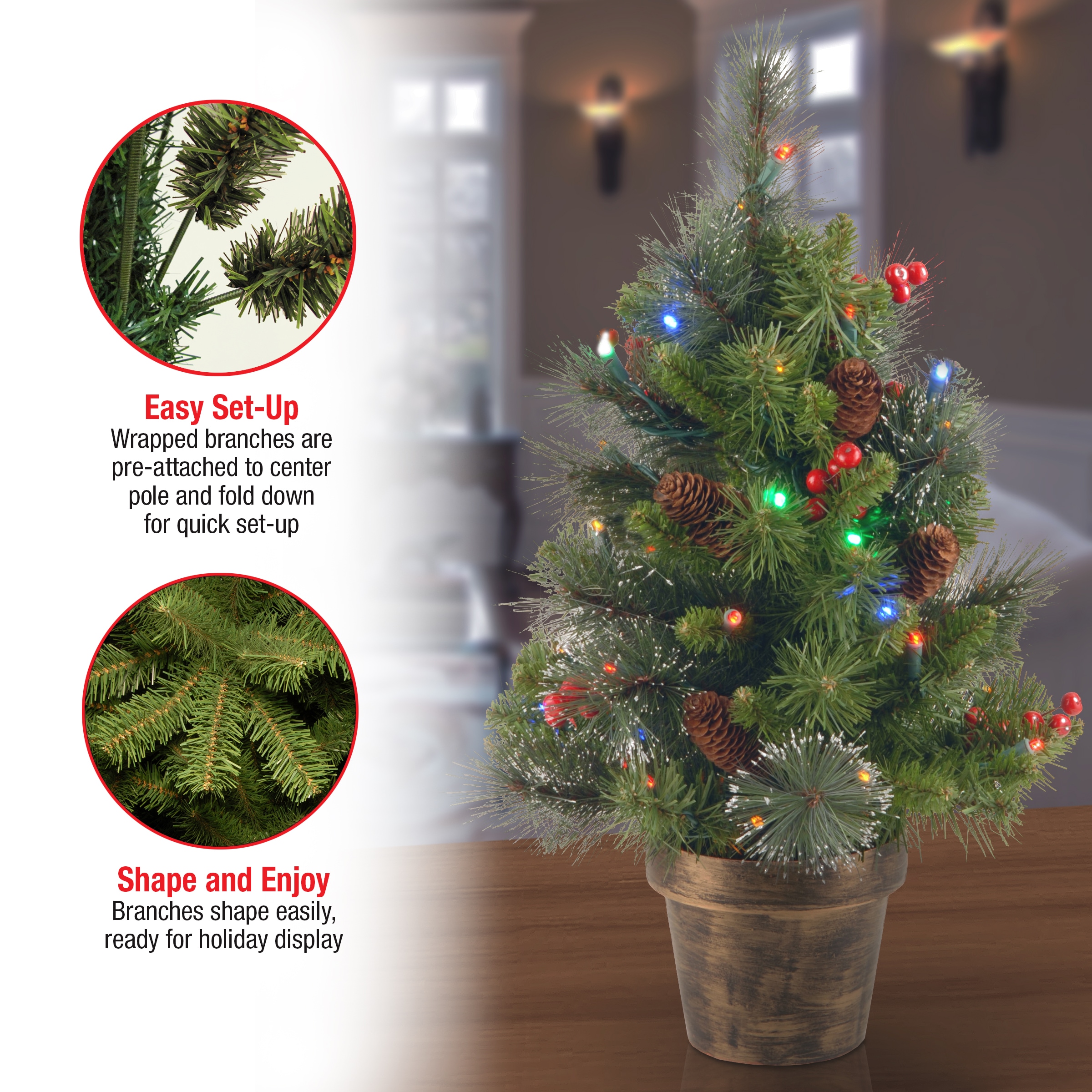 National Tree Company CW7-334M-20 Artificial-Christmas-Trees - View #6