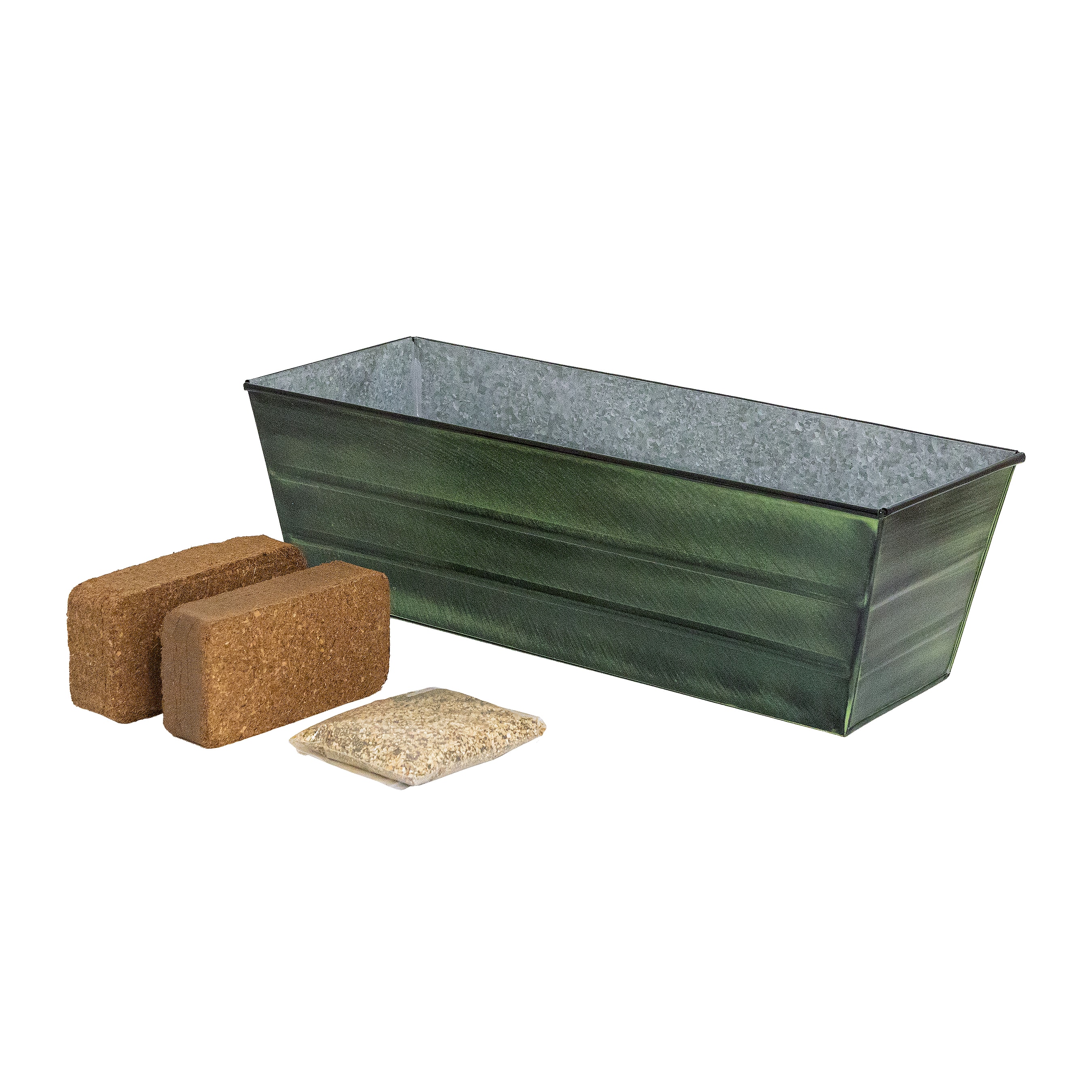 ACHLA Designs VFB-05-GK2 3 -Pack Rectangle 7.5-in W x 7.5-in H x 7.5-in D Brown Metal Indoor/Outdoor Garden bed