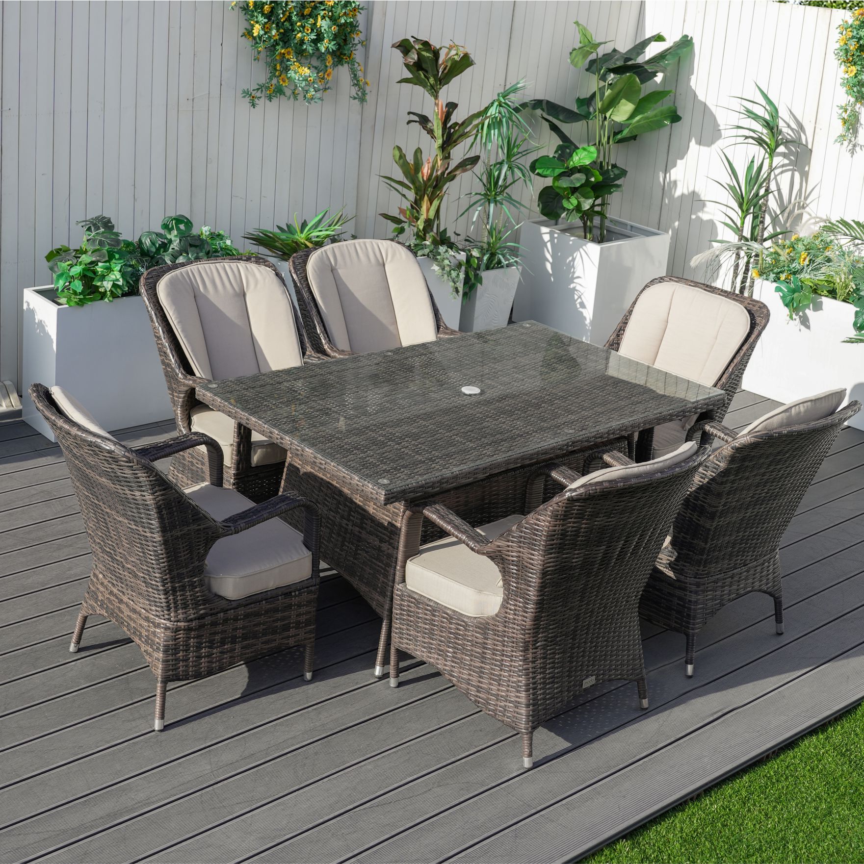 Direct Wicker DWD-1712-BR Patio-Dining-Sets - View #3