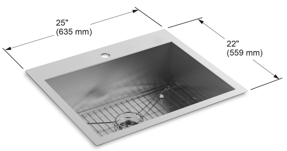 KOHLER 3822-1-NA Kitchen-Sinks - View #3
