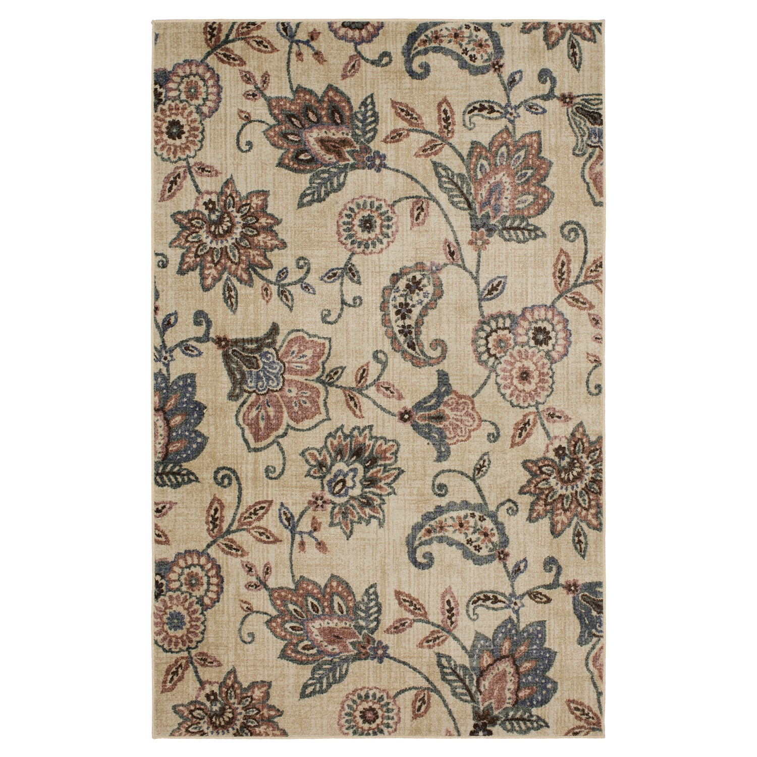 Mohawk Home 13086 514 120168 Blossom Jacobean 10 x 14 Garden Indoor Floral/Botanical Area Rug