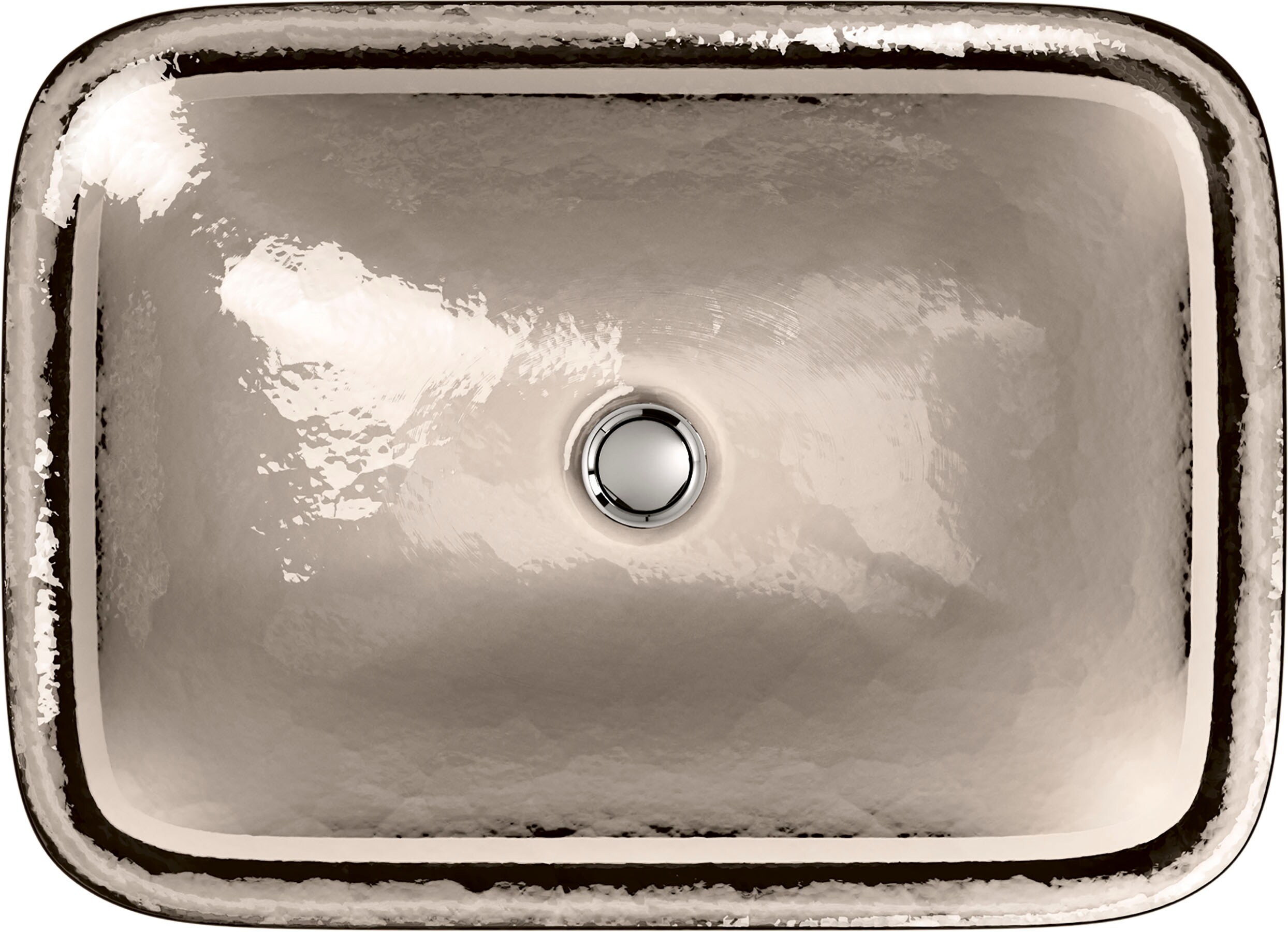 KOHLER 2773-TG3 Inia Glass Drop-in Rectangular Traditional Translucent Doe Bathroom Sink ( 20.625-Inches x 14.9375-Inches )