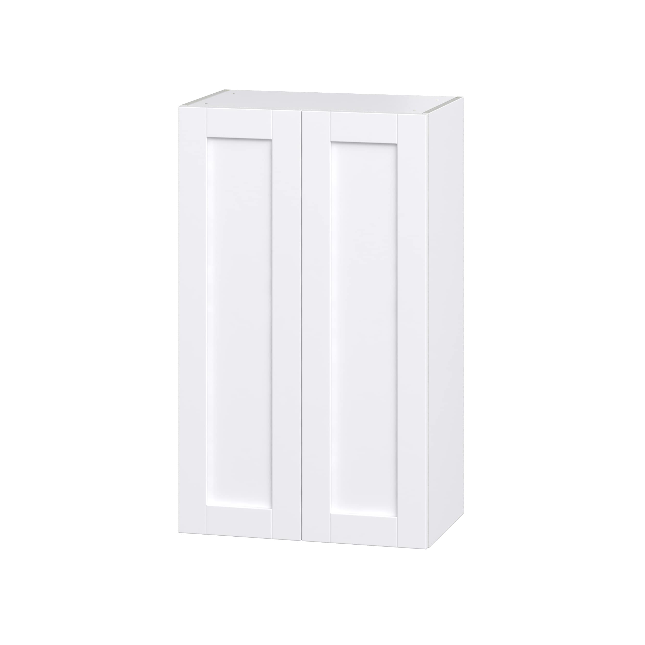 Hugo&Borg DSW2440-2-RM Rosemont 24-in W x 40-in H x 14-in D Glacier White Wall Fully assembled Cabinet (Recessed Panel Shaker)