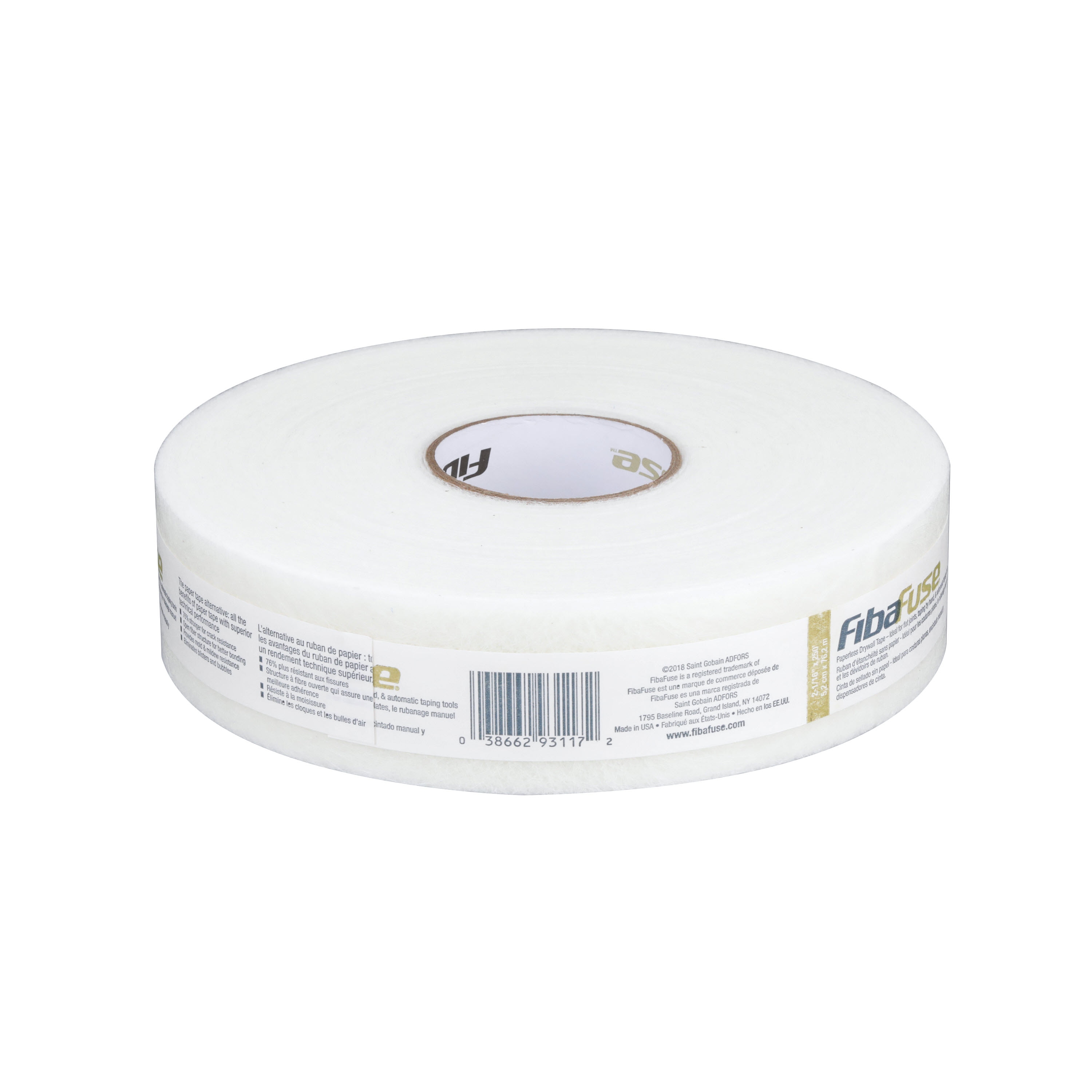 x 2 1/16 in 250-ft FibaFuse Drywall Tape - 1 Roll Fiberglass Joint Tape 