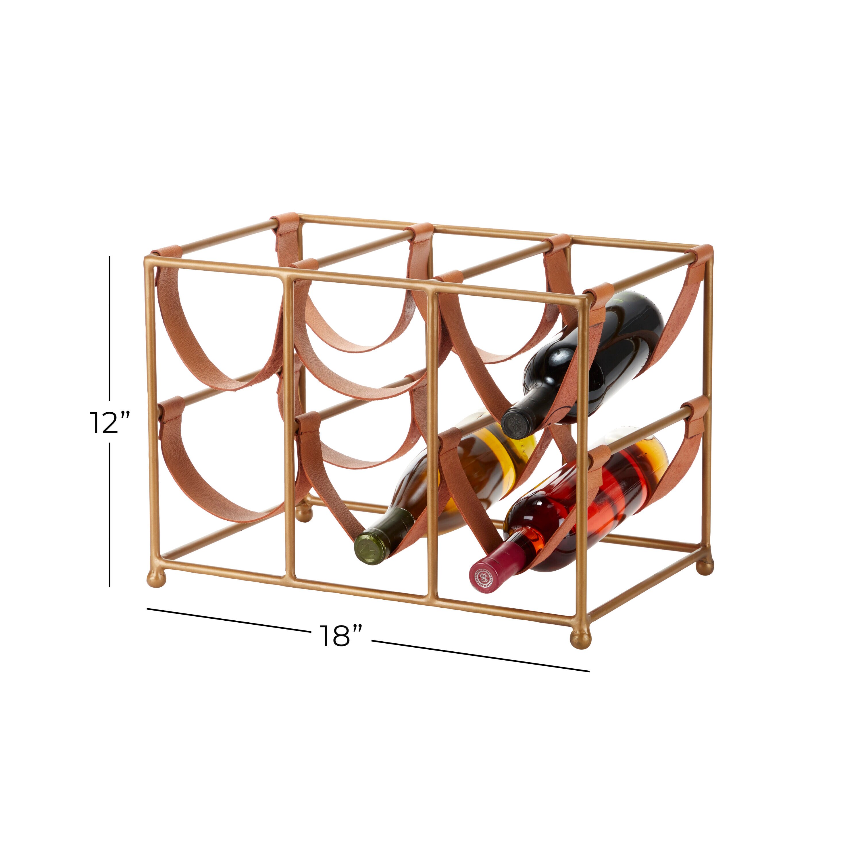 Gold wine racks hot sale