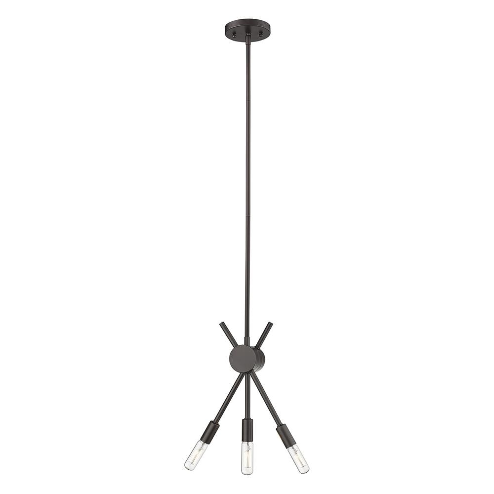 EGLO 203481A Willsboro 3-Light Bronze Transitional Linear Large Hanging Pendant Light