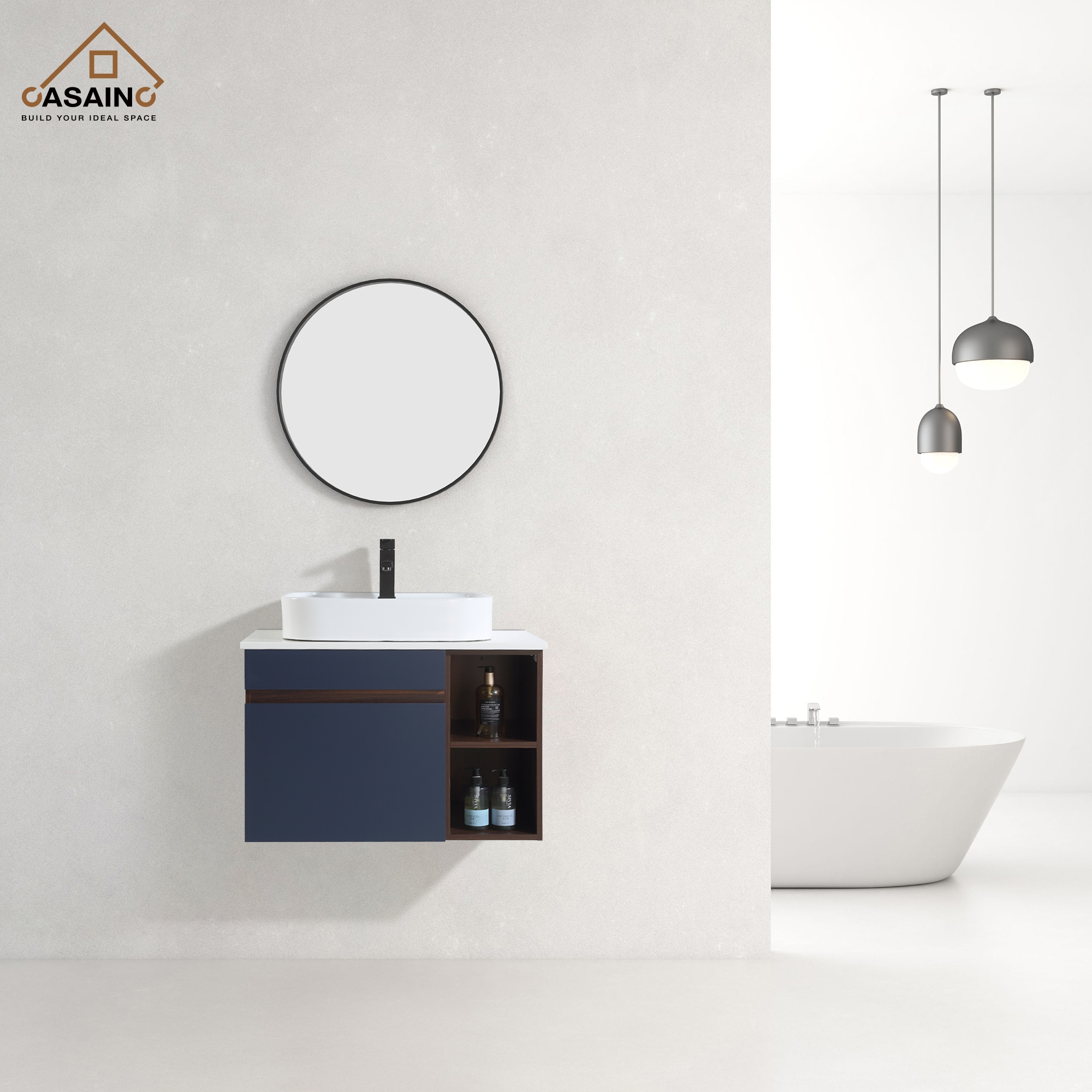 CASAINC WF-JMJ-BCB 1324 WH Bath-Vanity-Combo - View #8