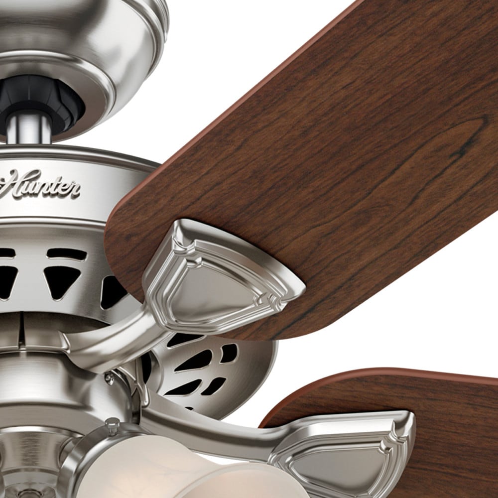Hunter Westminster 52in Brushed Nickel Indoor Ceiling Fan with Light