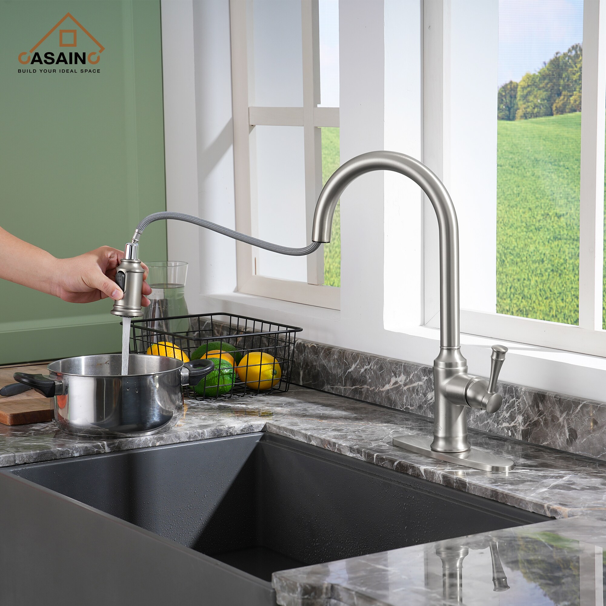 CASAINC YT-73MB-S Kitchen-Faucets - View #2