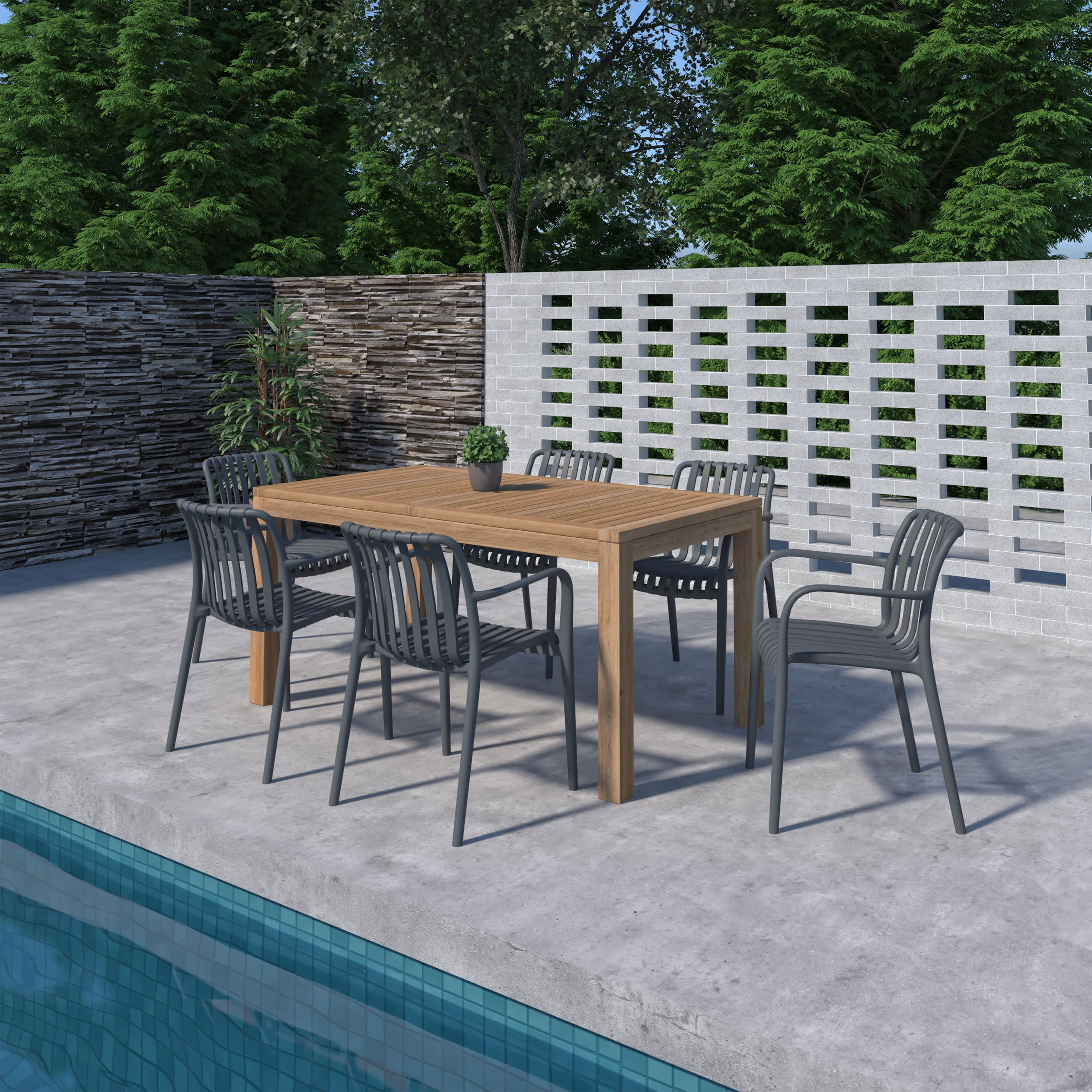 Amazonia RIN-6-CURA-GR Patio-Dining-Sets - View #2