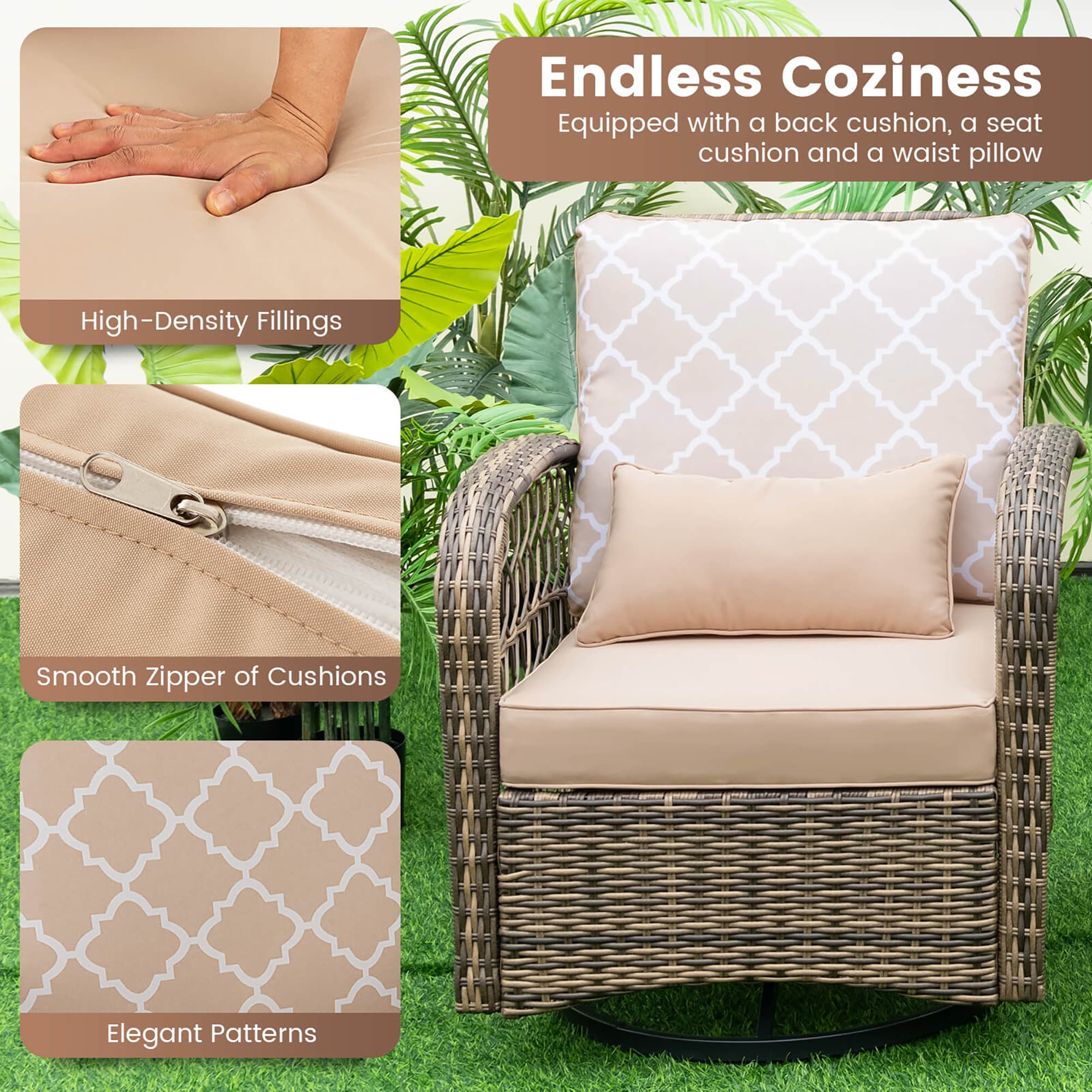 Forclover ALLS-28RD Patio-Conversation-Sets - View #5