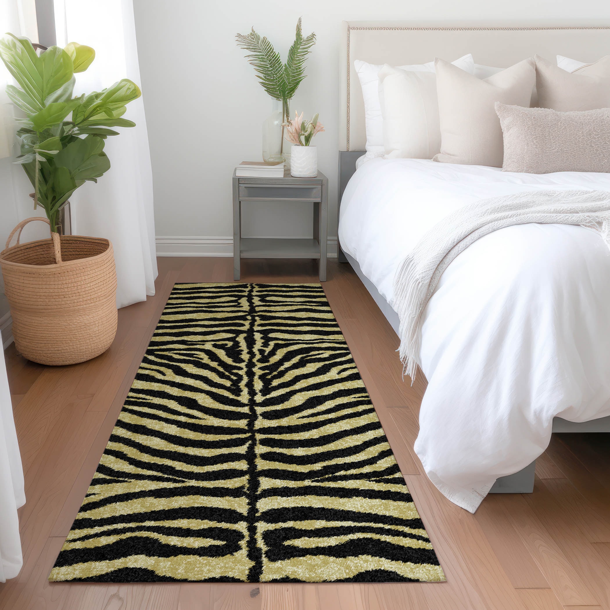 Addison Rugs AMF42GI2X8 Mayfield AMF42GI 2 x 7 (ft) Loomed Polyester Gilded Rectangular Indoor Abstract Machine washable Runner rug