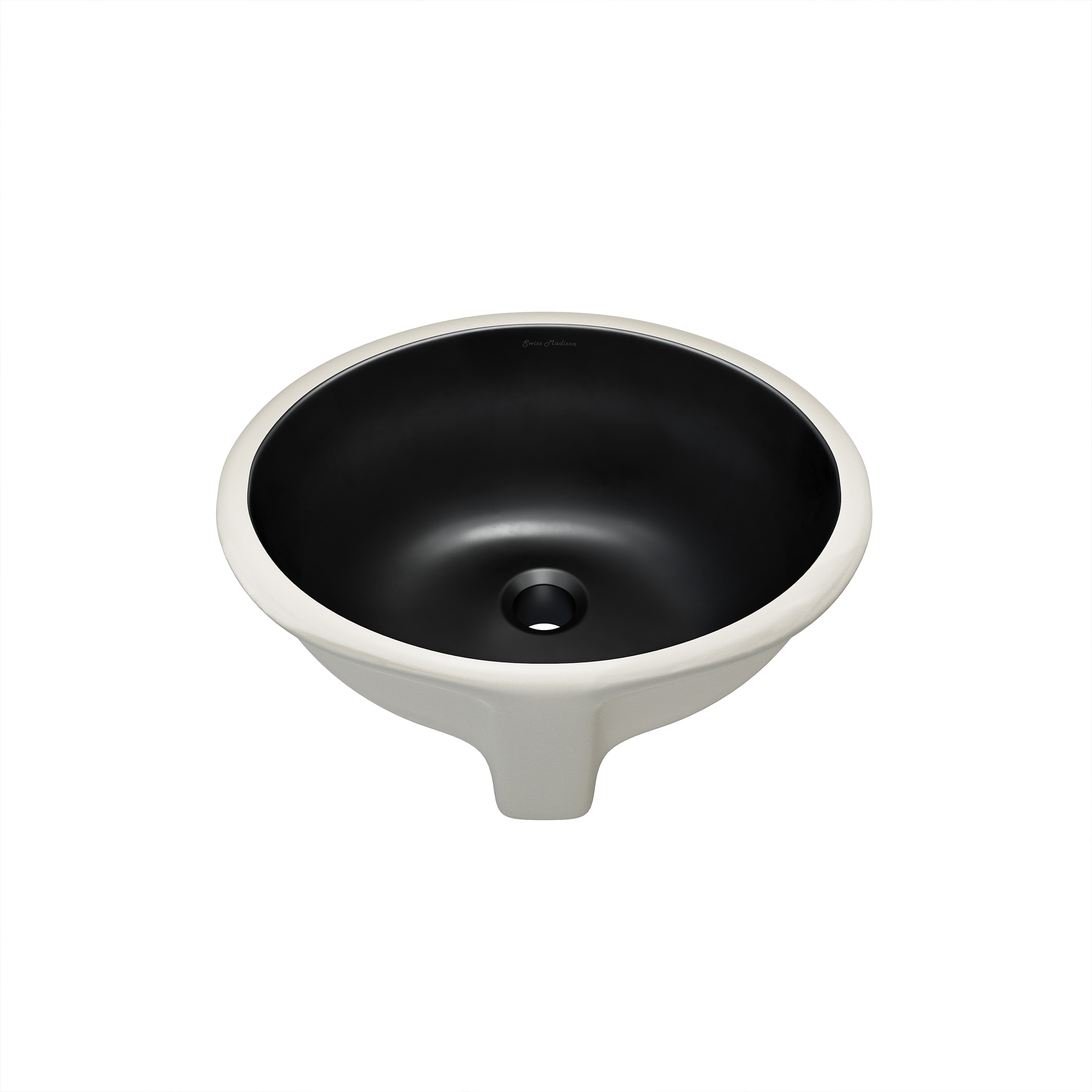 Swiss Madison Nantes Ceramic 13.5-in Undermount Oval Modern Matte