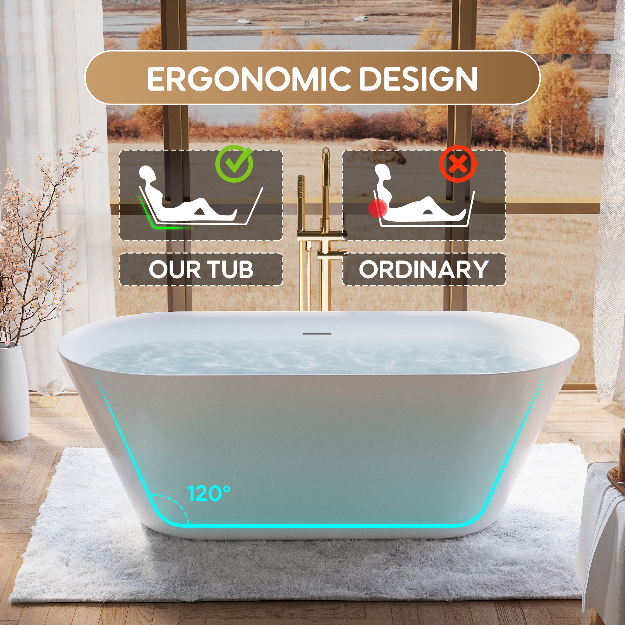 WELLFOR BCB1932GMG -WF bathtubs - View #6