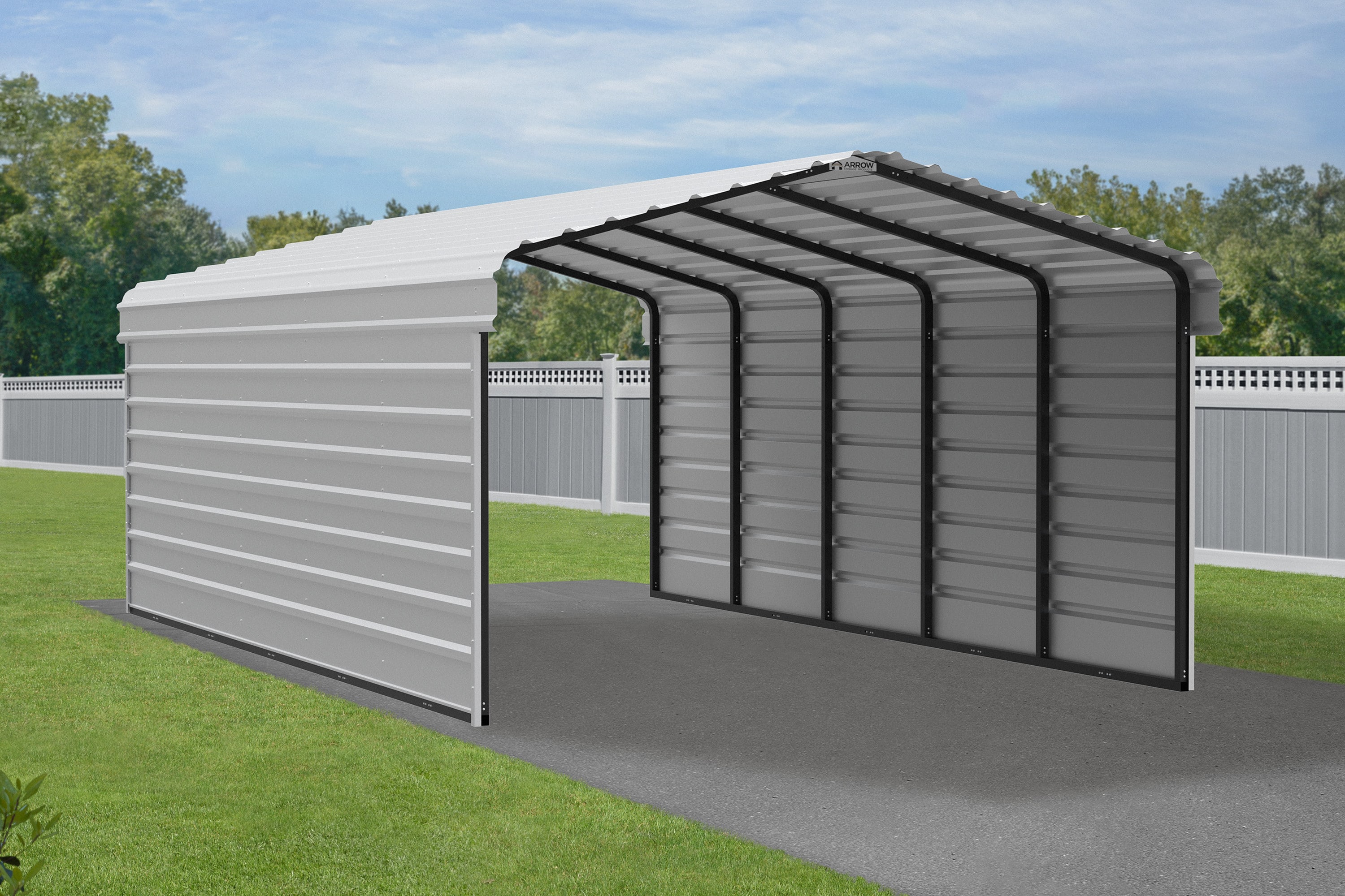 Arrow CPH122407ECL2 Carport-Covers - View #8