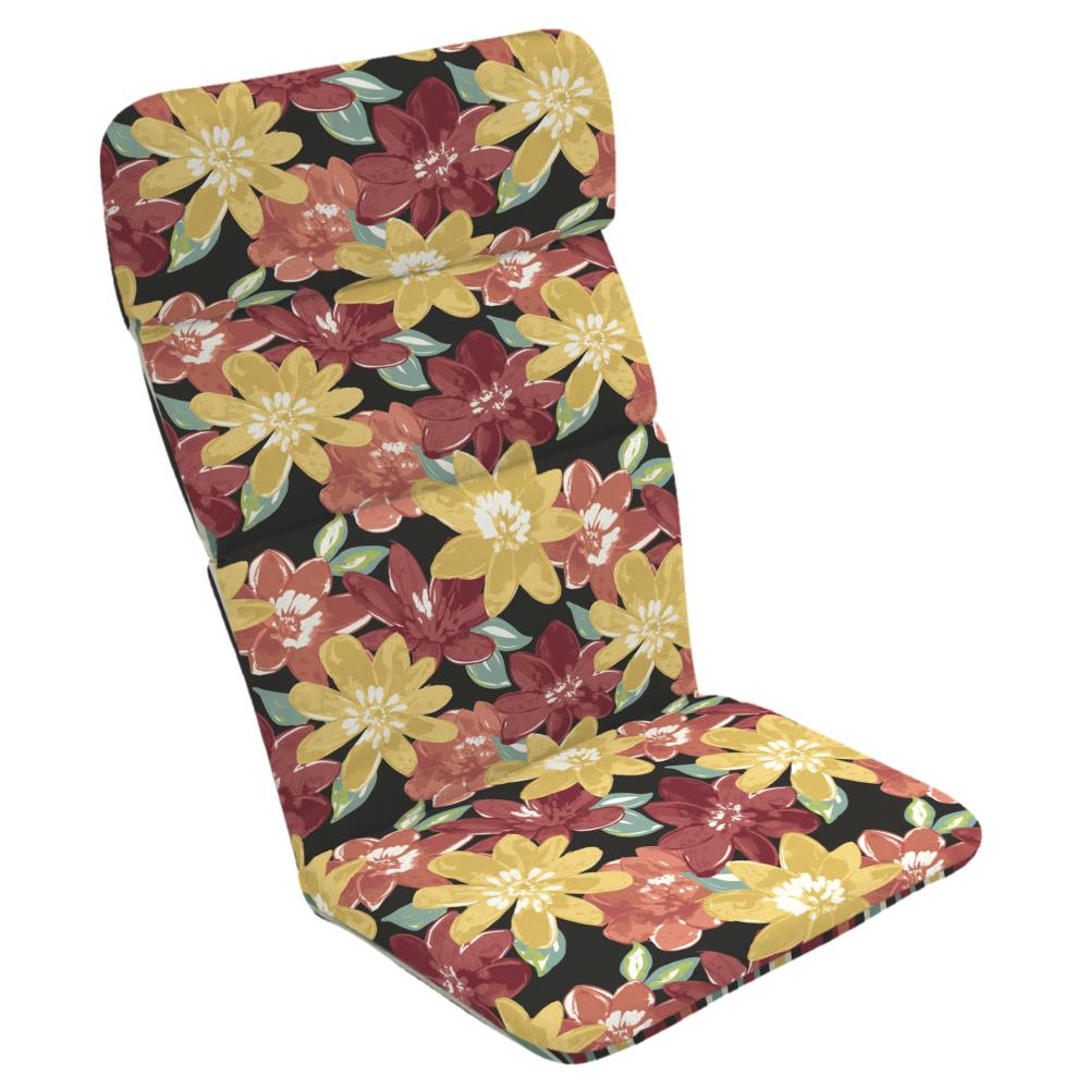 ARDEN TG0G129A-D9Z1 17-in x 20-in Ruby/Black Multi Patio Chair Cushion