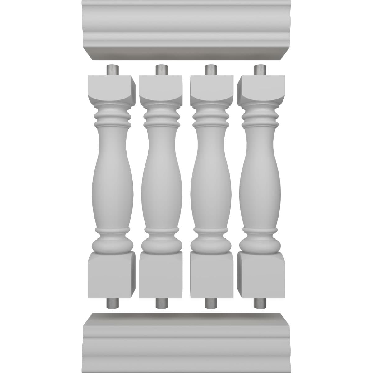 Ekena Millwork BALK40X024EMD railings - View #5