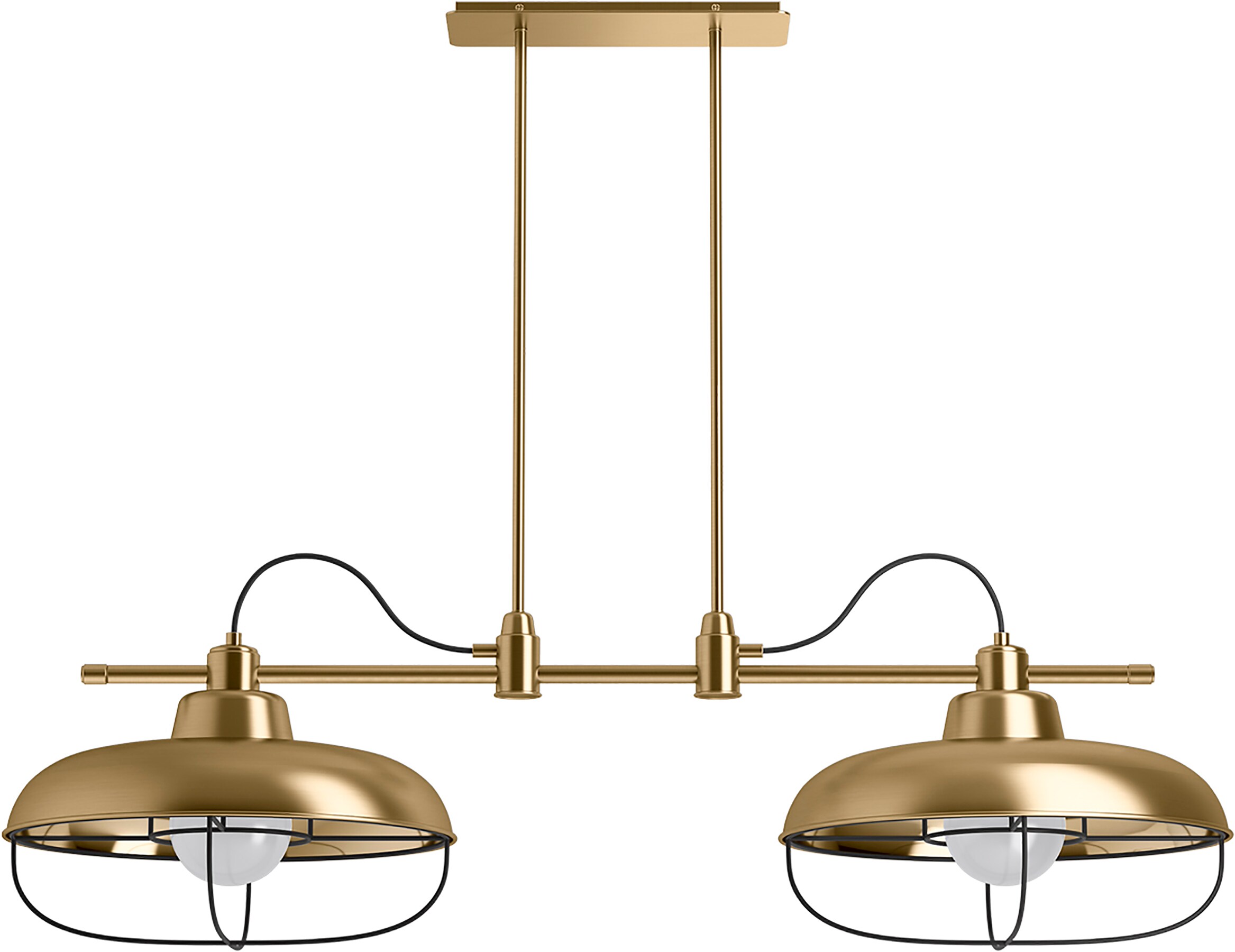 KOHLER Modern 2 Light Moderne Brushed Gold Traditional Damp Rated   45420388 