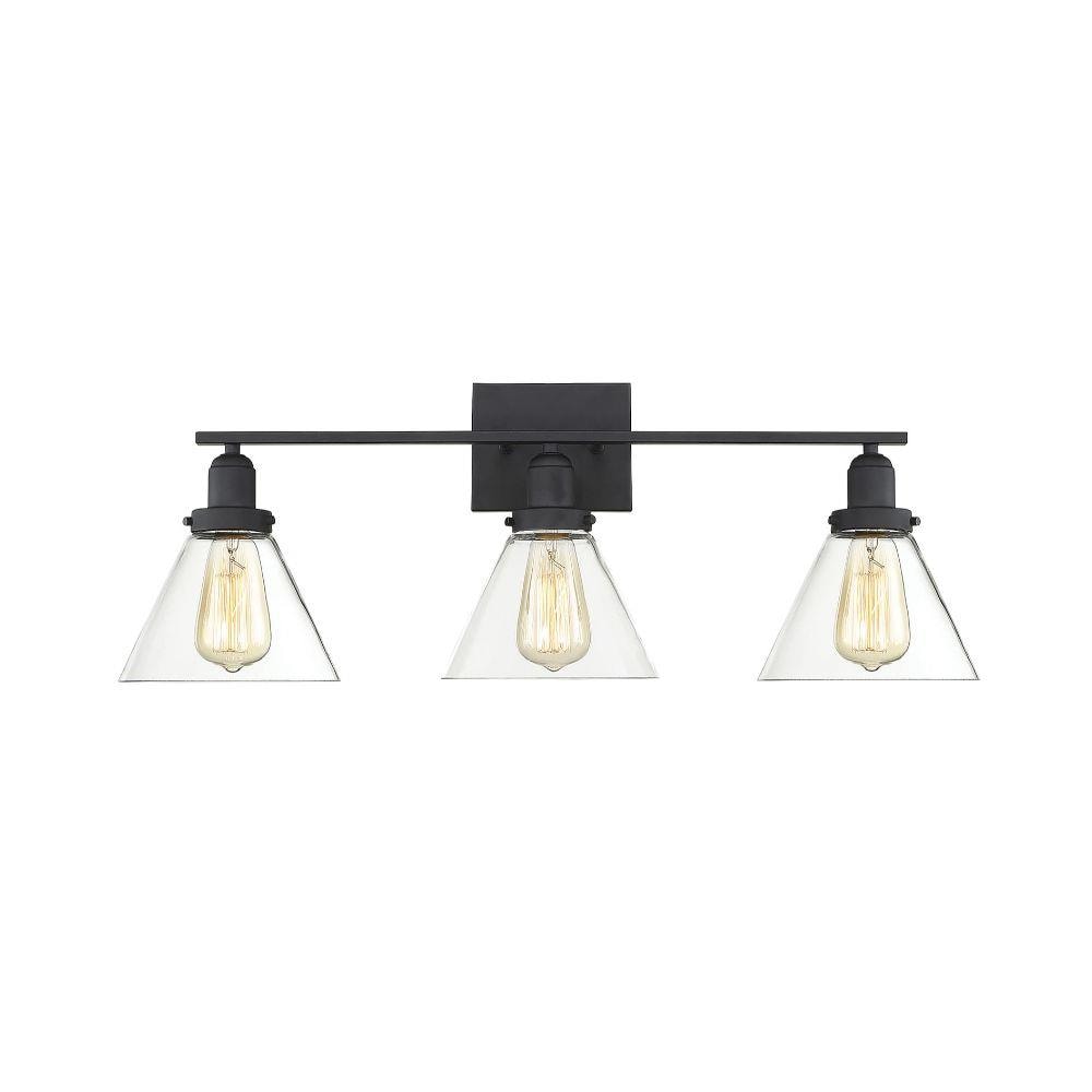  LW-SH513024 28.5-in 3-Light Black Transitional Vanity Light