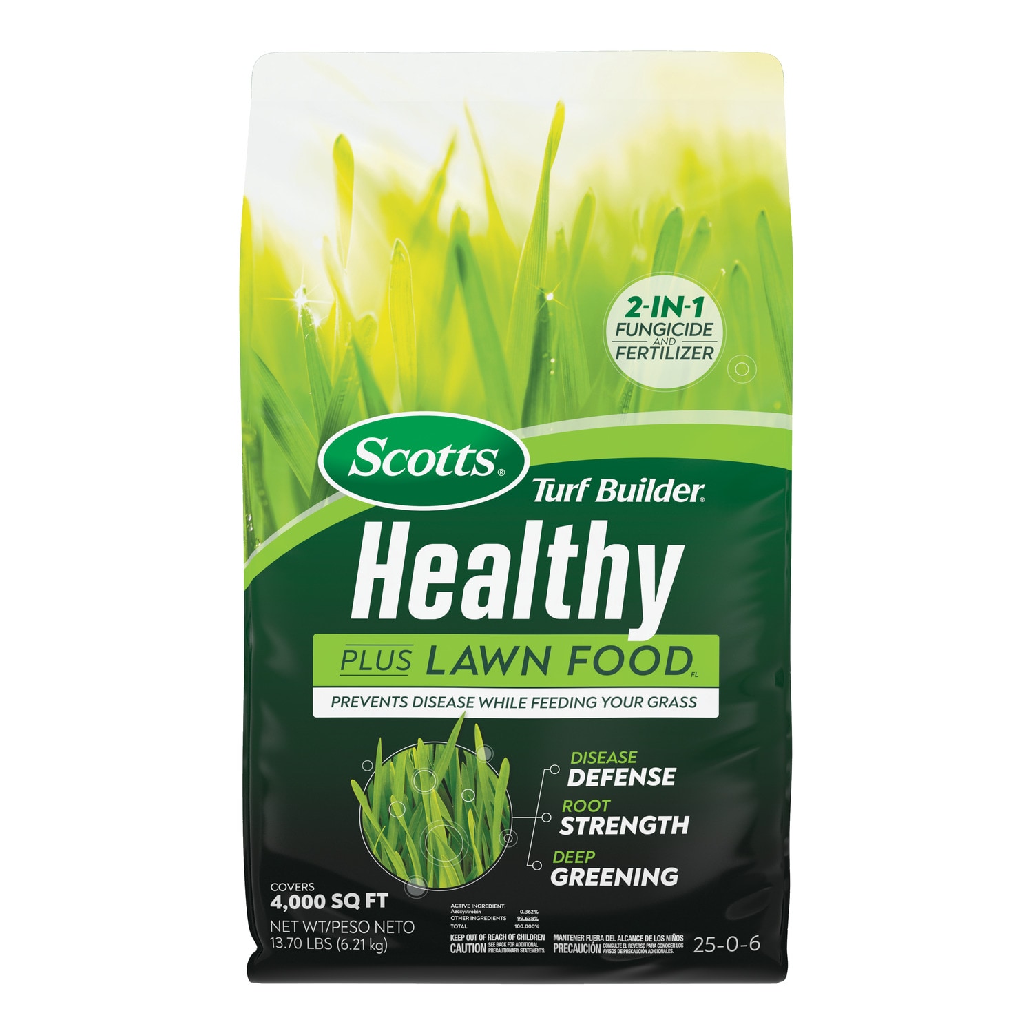 Scotts 25030 Turf Builder Healthy Plus Lawn FoodFL (Florida) 13.72-lb 4000-sq ft 25-0-6 All Purpose Fungicide Fertilizer
