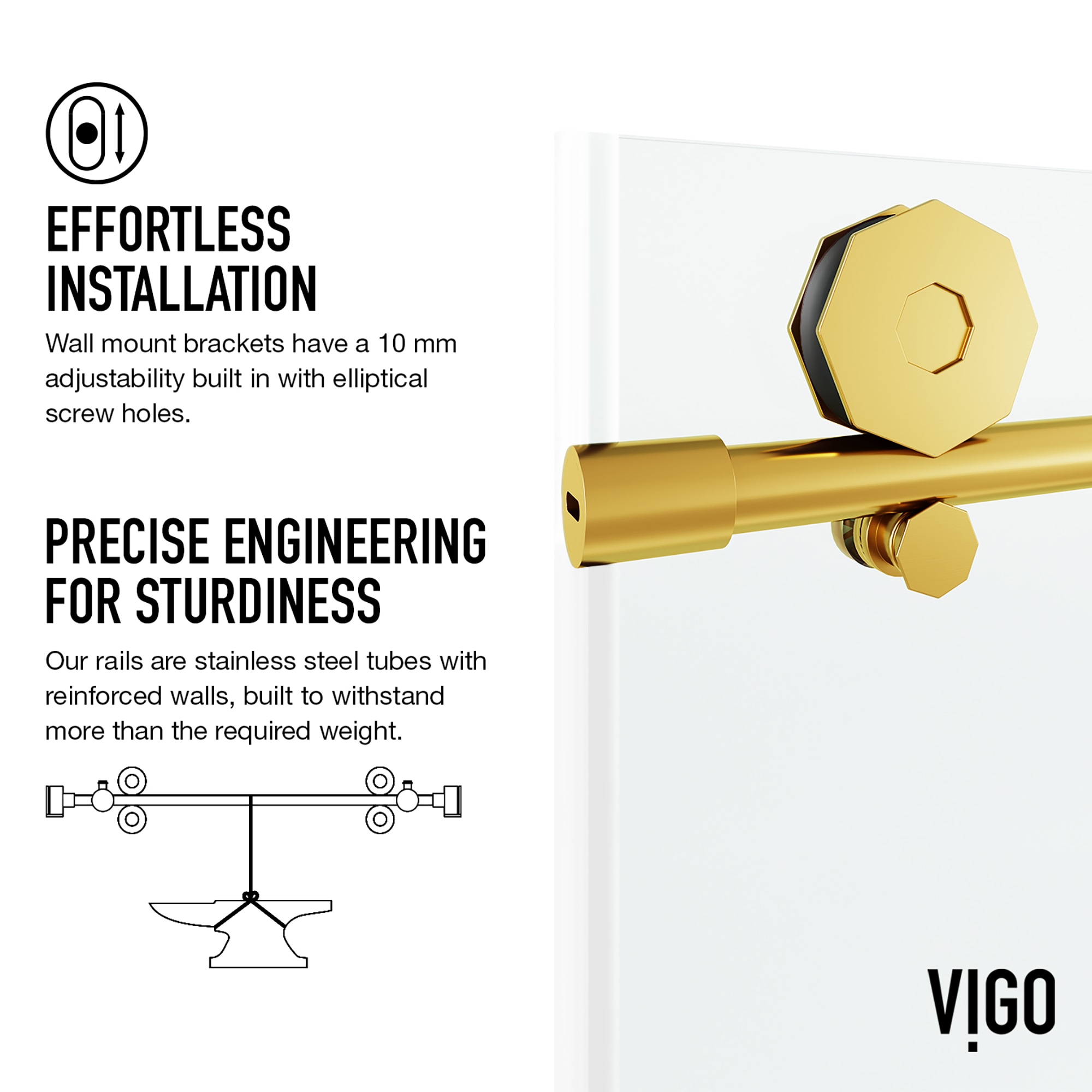 VIGO VG6022MGCL6066 Bathtub-Doors - View #9