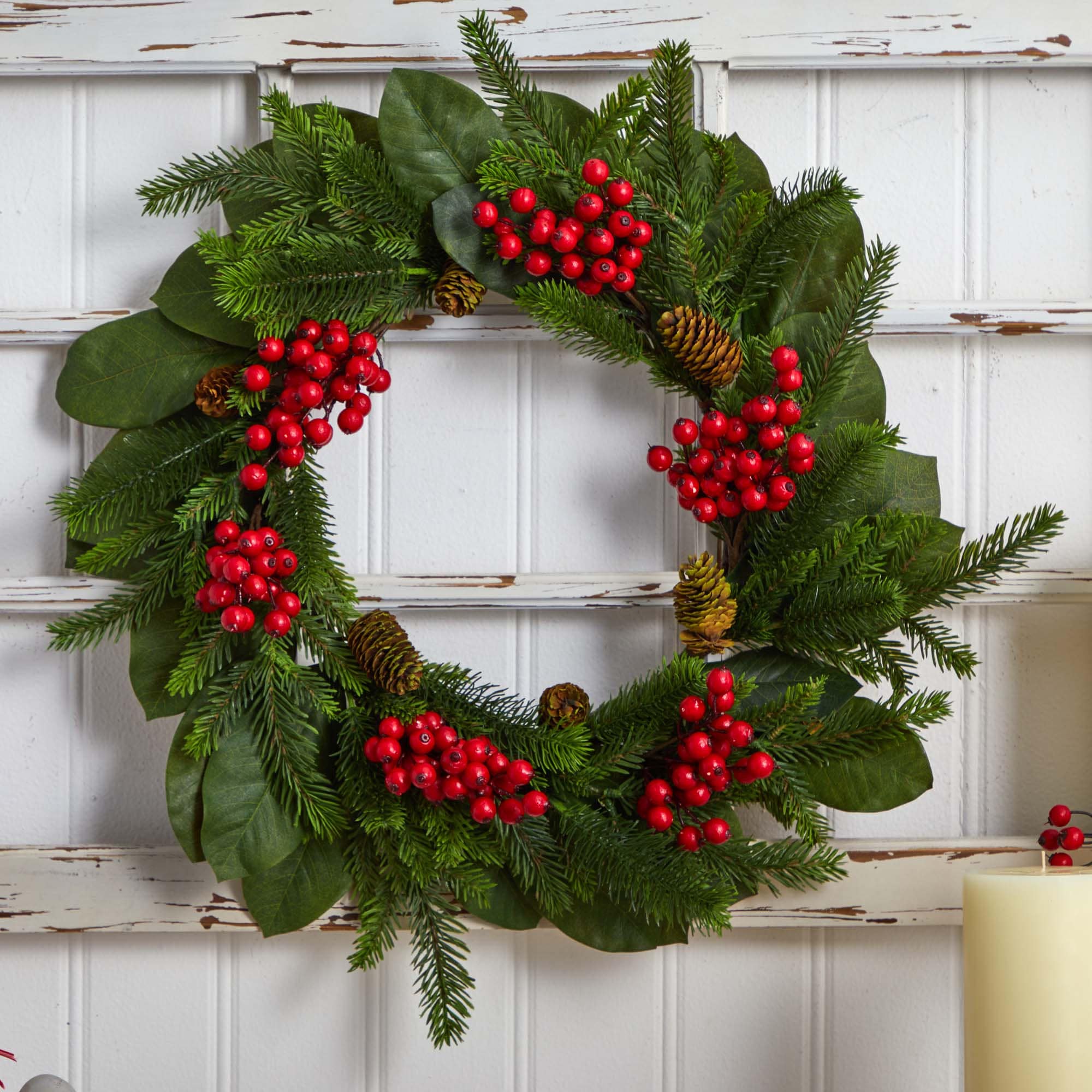 Nearly Natural 4264 Artificial-Christmas-Wreaths - View #6
