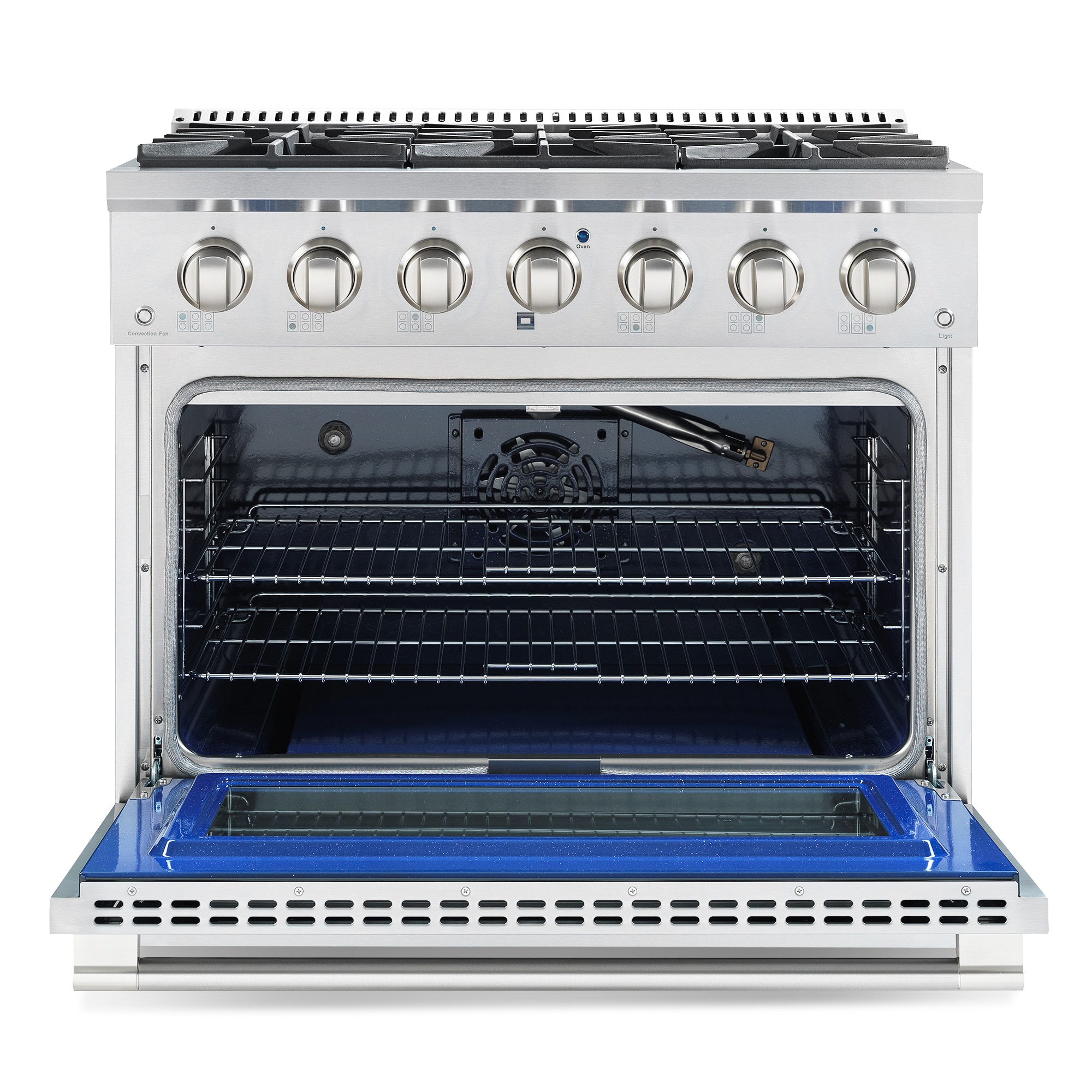 Cosmo 36-in 6 Burners 4.5-cu ft Freestanding Natural GAS Range (Stainless Steel) | COS-GRP366