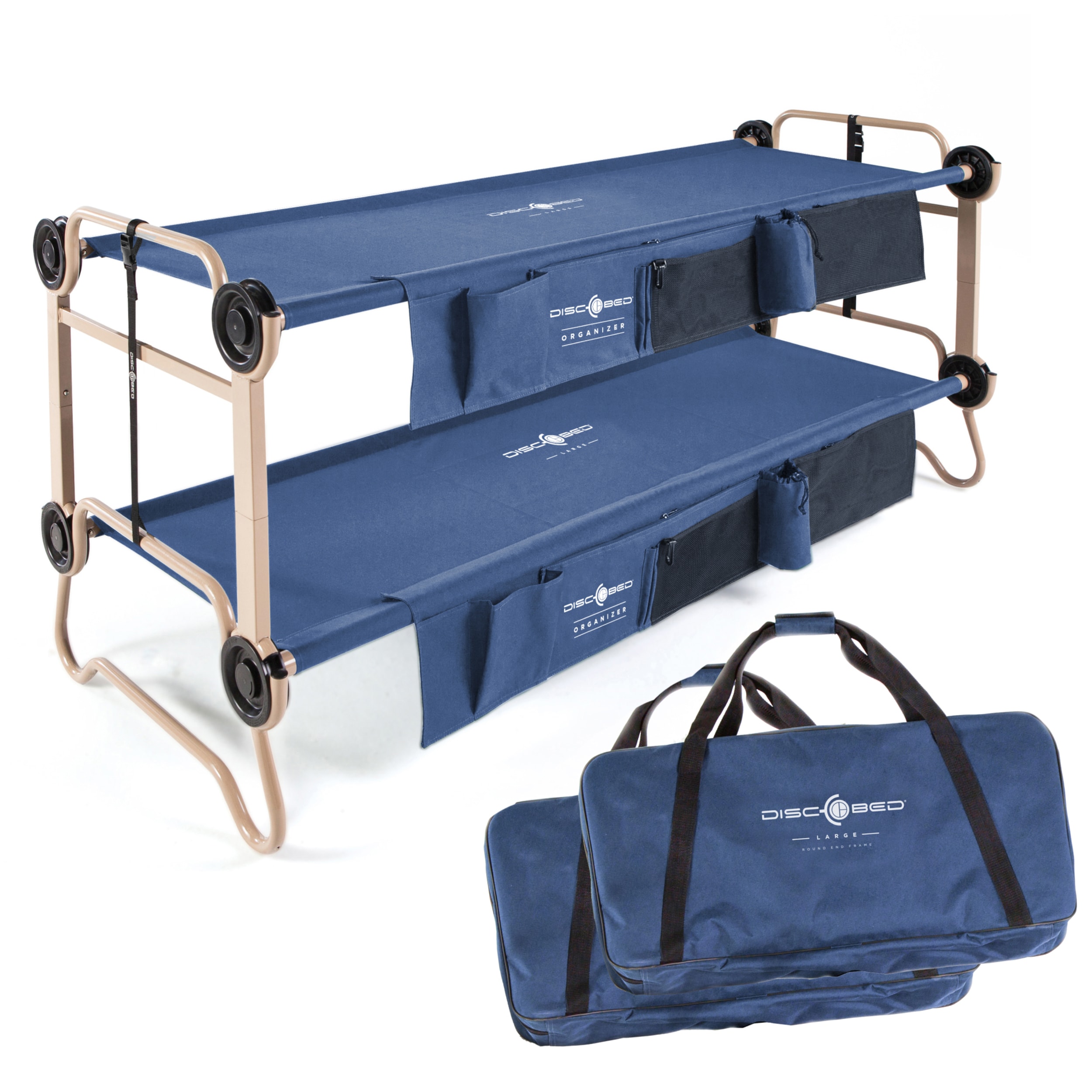 Disc-O-Bed 89532 Cam-O-Bunk Stackable Polyester Large Cot ( 500-lbs. Capacity )