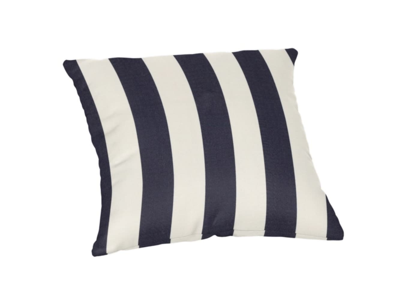 Maxim Navy and White Sunbrella® Square Outdoor Throw Pillow