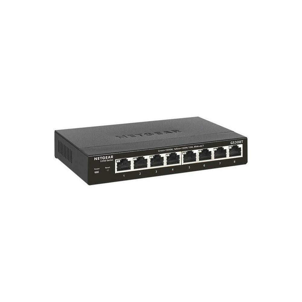 NETGEAR ISTR188903 Netgear GS308T-100NAS S350 Series 8-port Gigabit Ethernet Smart Managed Pro Switch