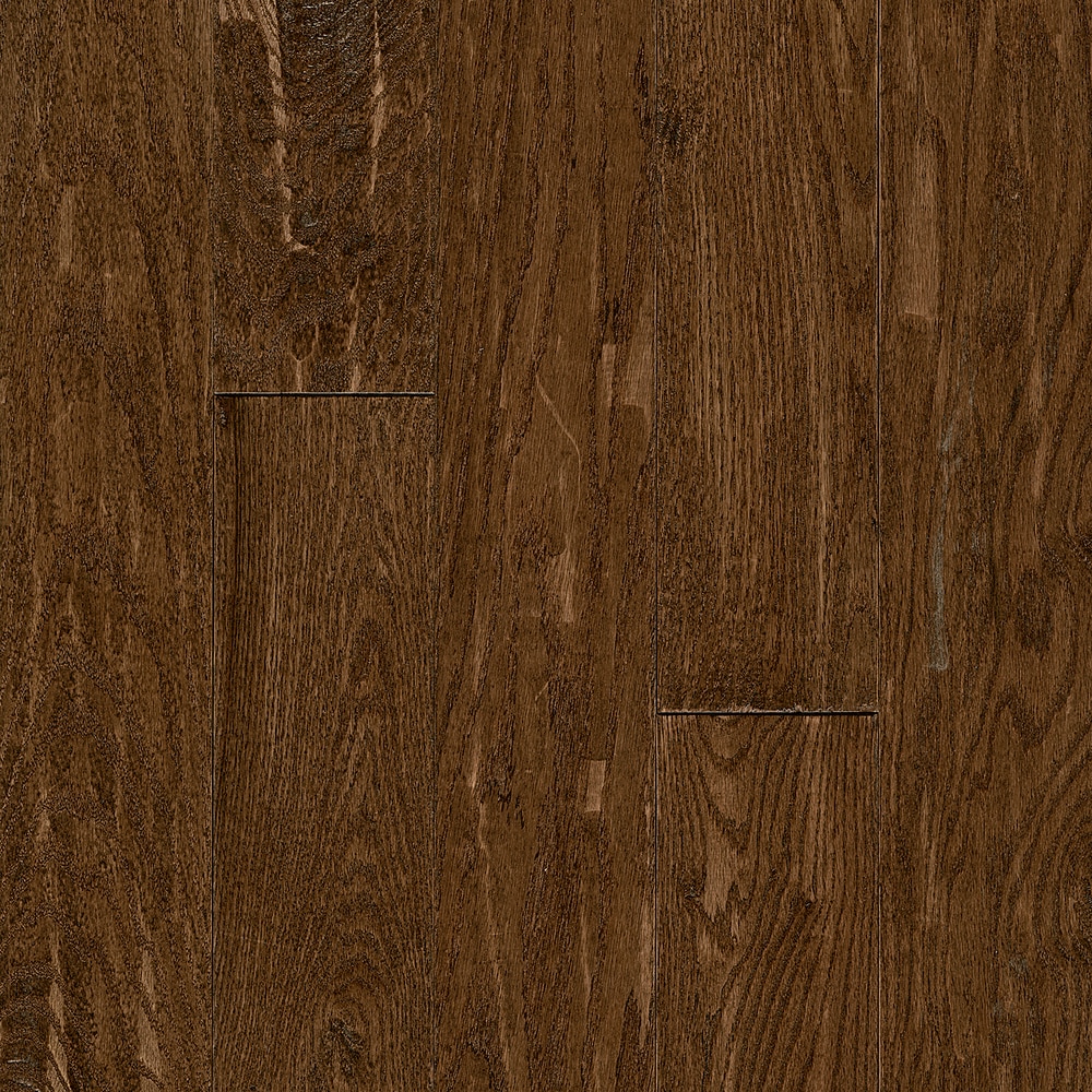 America's Best Choice Wood Trail Oak 5-in W x 3/4-in T x Varying Length Handscraped Solid Hardwood Flooring (23.5-sq ft) in Brown | - Bruce ABC5804