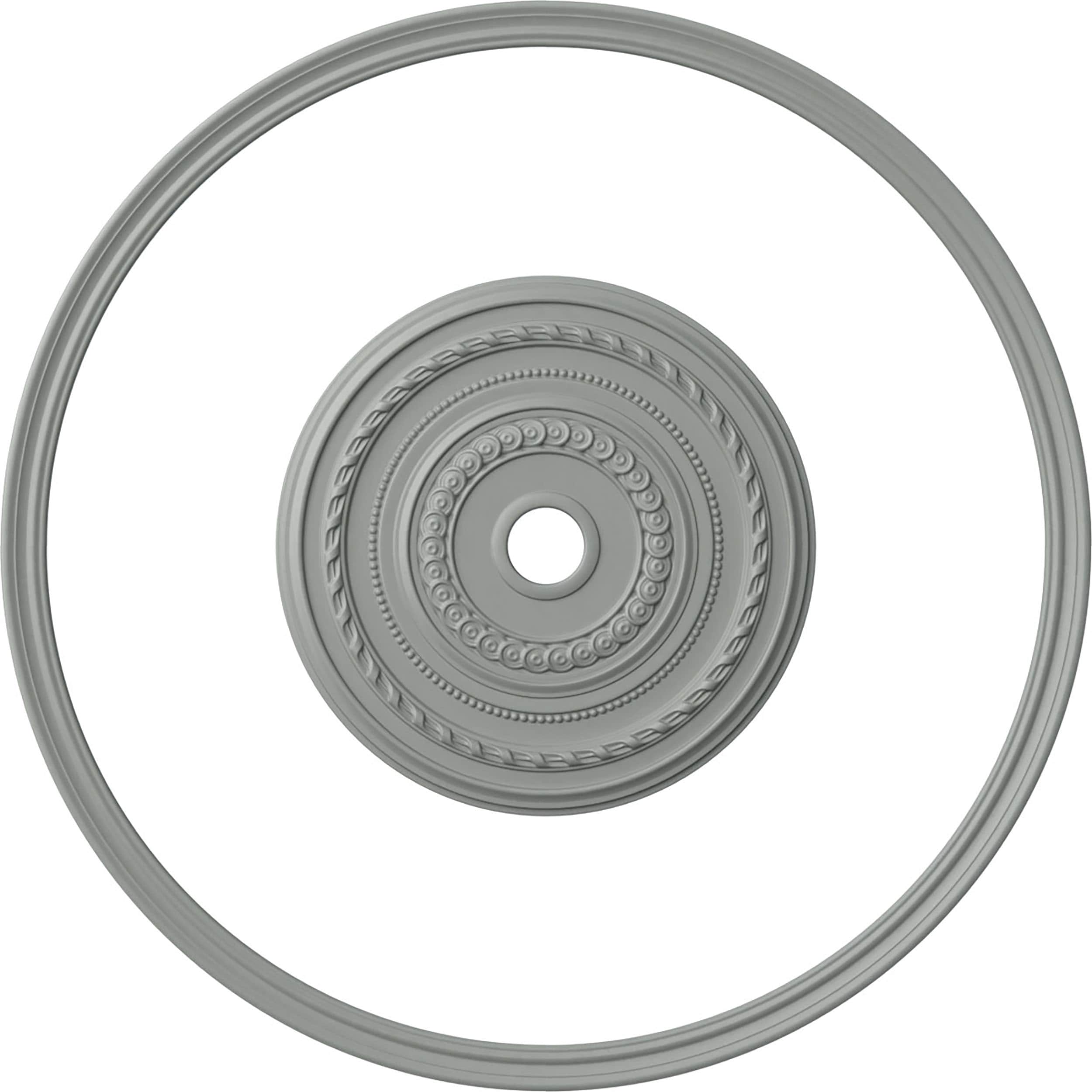 Ekena Millwork CRM52OX25CO Cole 52-Inches x 52-Inches Full Urethane Ceiling Ring