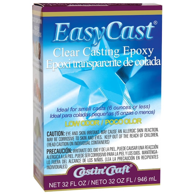 Environmental Technology Easycast Epoxy Kit 32oz - Clear, Solvent-Free,  Low-Odor - Art & Craft Kit in the Craft Supplies department at